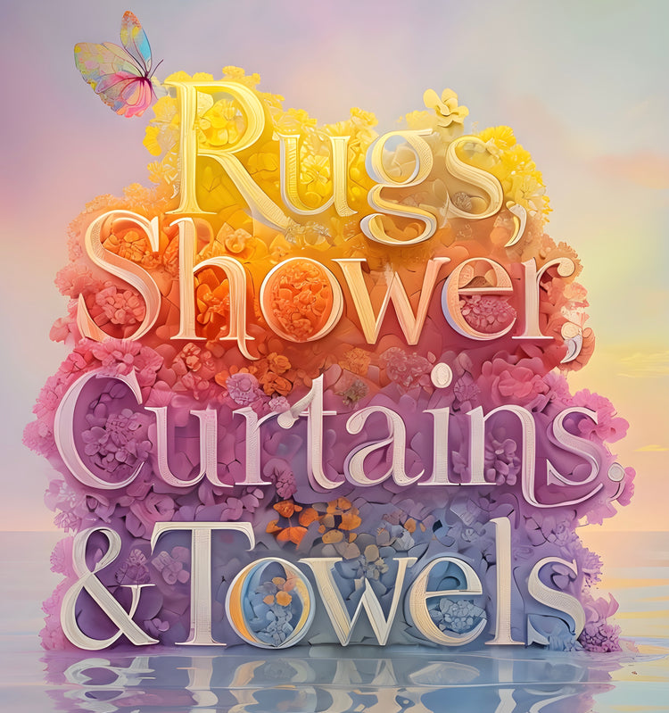 Complete Home Textile Collection: Rugs, Shower Curtains, Towels & More