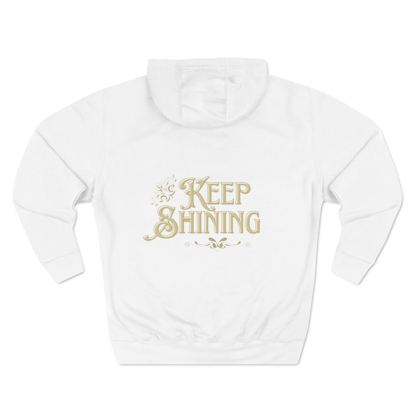 Inspirational Fleece Hoodie - Keep Shining, Cozy Sweatshirt for Casual Wear, Gift for Friends, Festival Fashion, Motivational Apparel