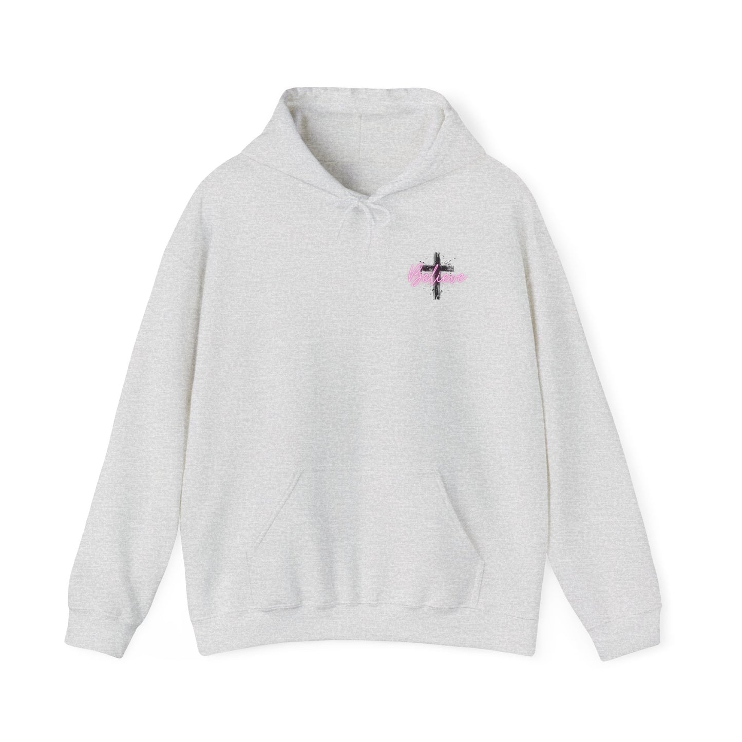 Faith-Inspired Hoodie, Cozy Sweatshirt for Inspirational Gift, Church Events, Faith-Based Apparel, Motivational Wear, Belief