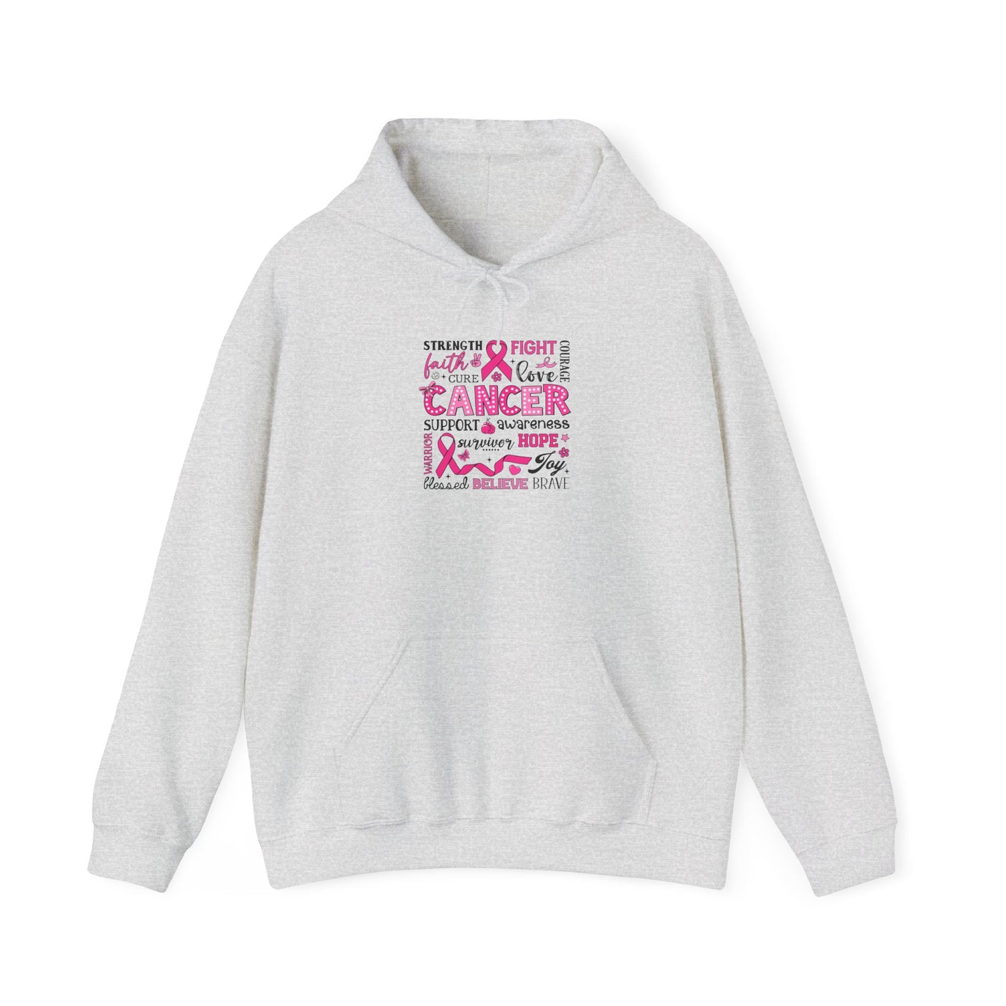 Inspirational Cancer Awareness Hoodie, Comfort wear, Supportive gift, Unisex sweatshirt, Fight against cancer