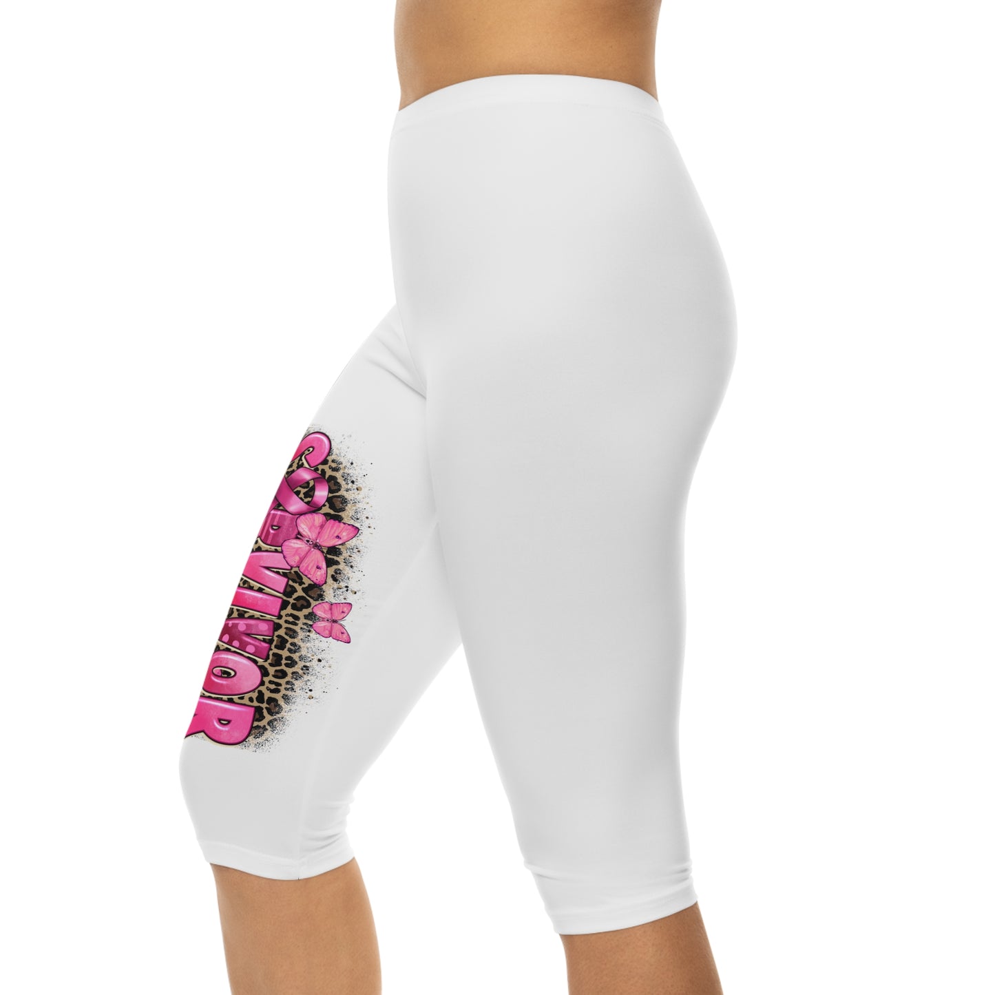 Copy of Stylish Women's Capri Leggings with 'Savior' Butterfly Design