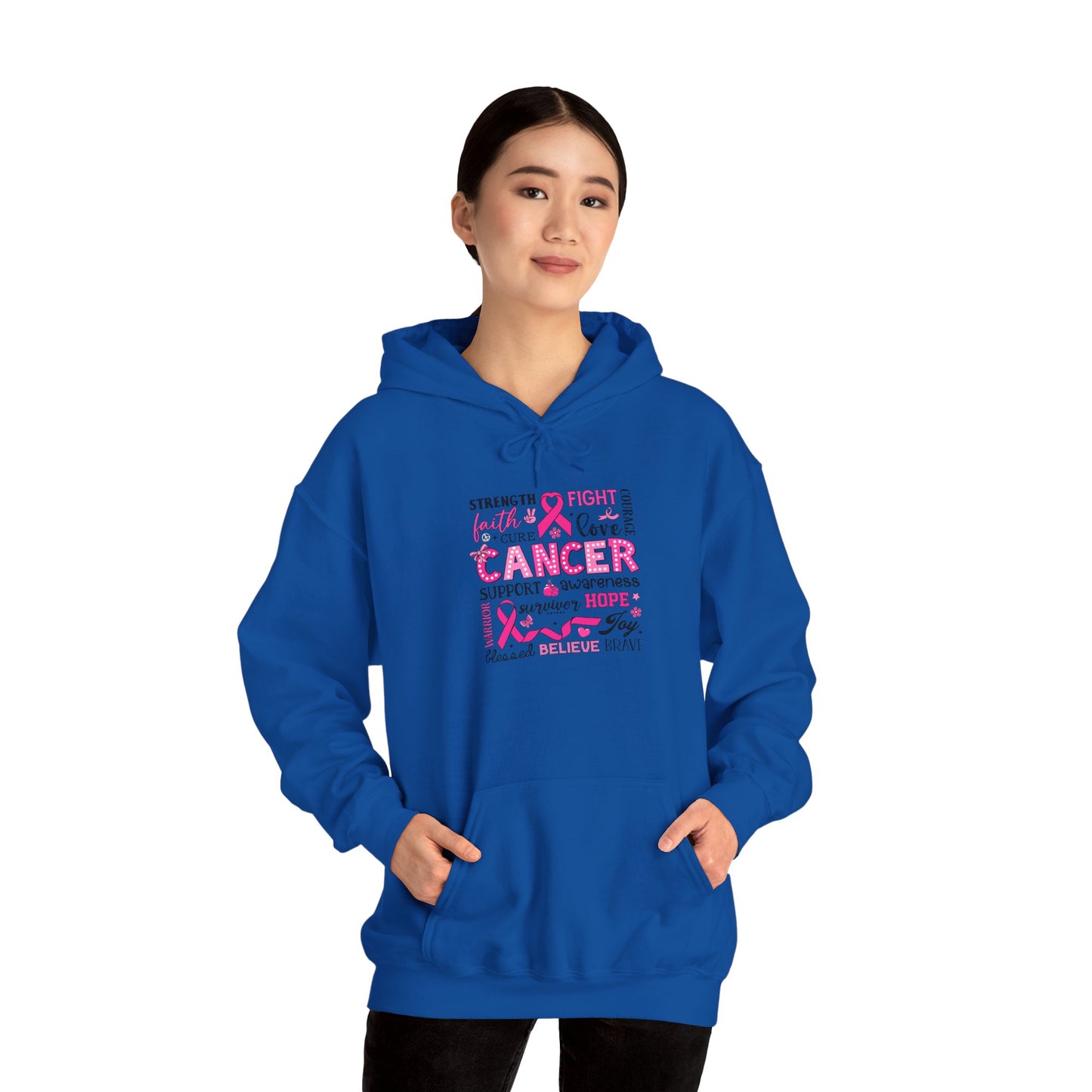 Inspirational Cancer Awareness Hoodie, Comfort wear, Supportive gift, Unisex sweatshirt, Fight against cancer