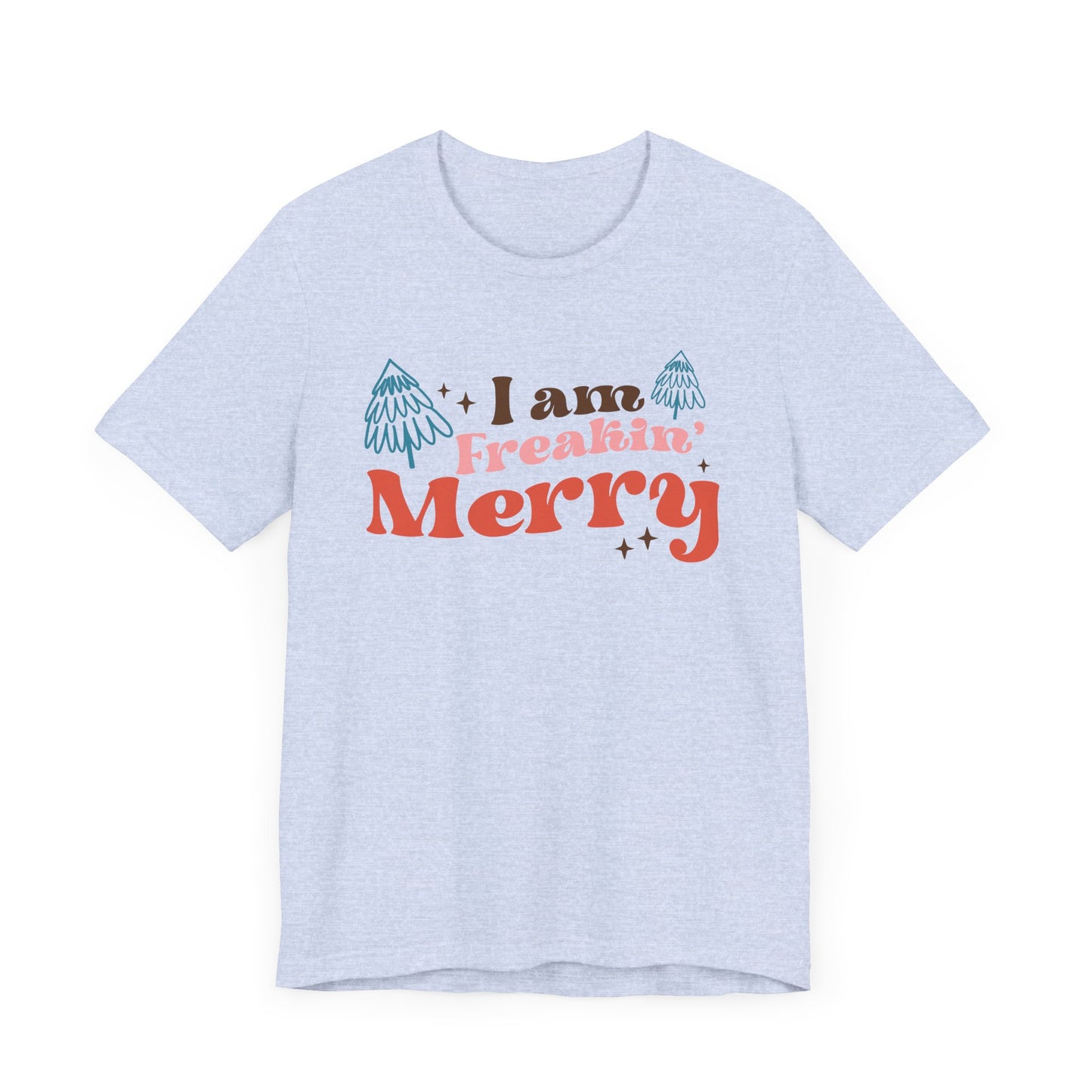 Merry Holiday Unisex Tee, Funny Christmas Shirt, Gift Idea for Friends, Festive Wear, Merry Vibes