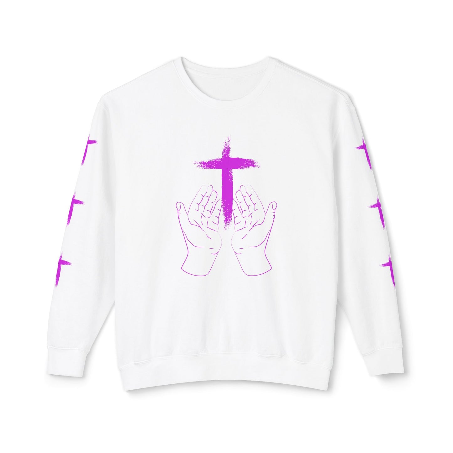 Faith-Inspired Unisex Crewneck Sweatshirt, Spiritual Gift, Christian Apparel, Casual Wear, Church, Everyday Comfort,Just pray