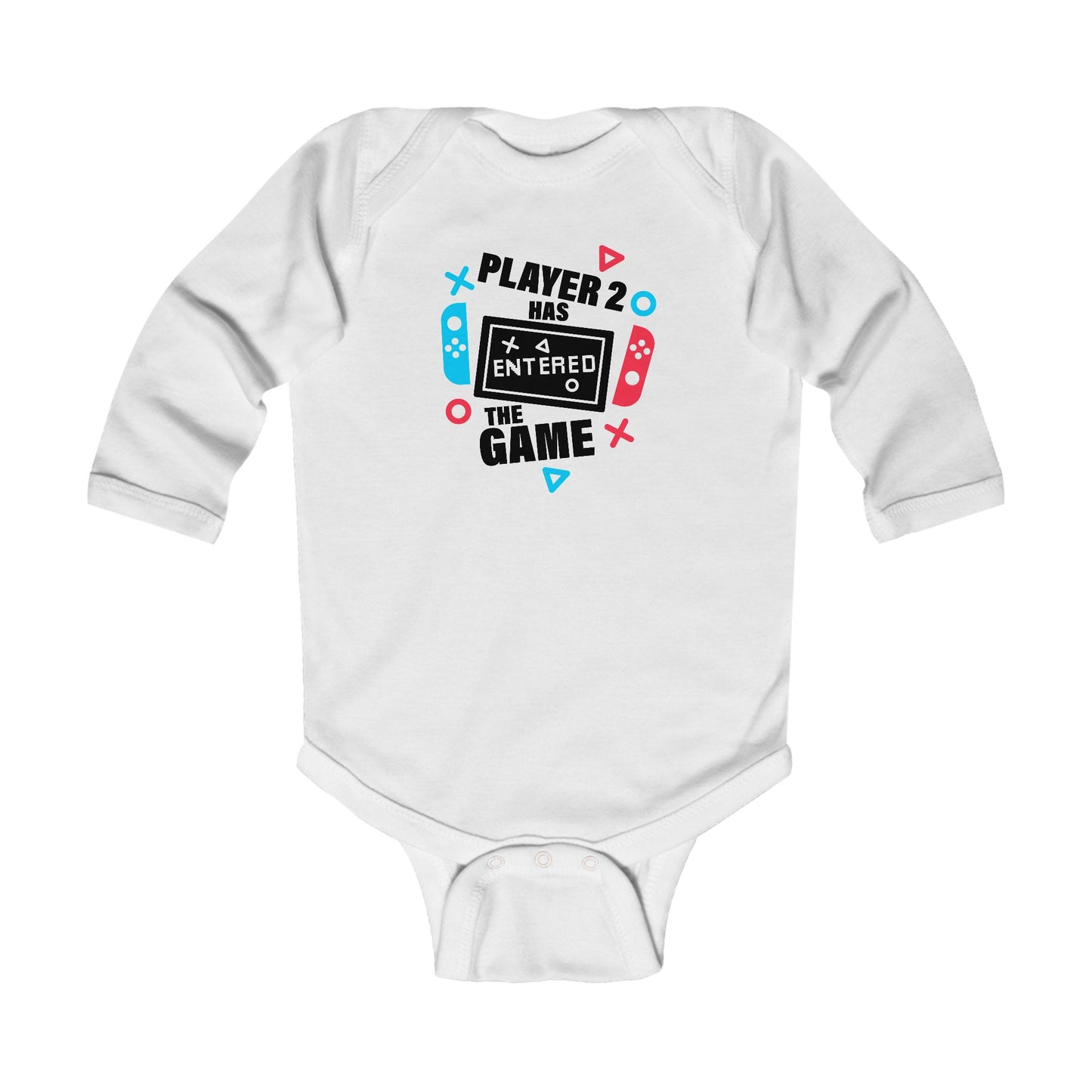 Player 2 Gaming Infant Long Sleeve Bodysuit - Perfect Gift for New Parents & Gamers