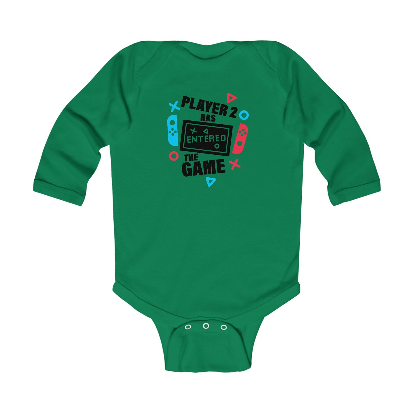 Player 2 Gaming Infant Long Sleeve Bodysuit - Perfect Gift for New Parents & Gamers