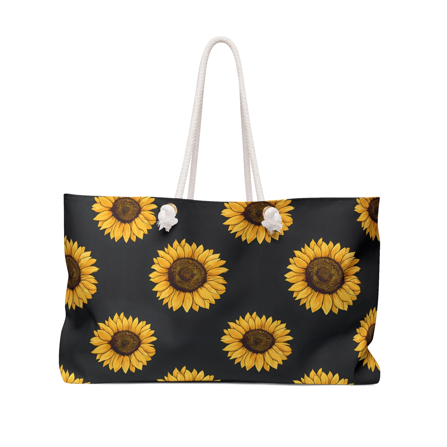 Sunflower Weekender Bag, Floral Travel Tote, Beach Bag, Overnight Bag, Summer Accessory, Gift for Her