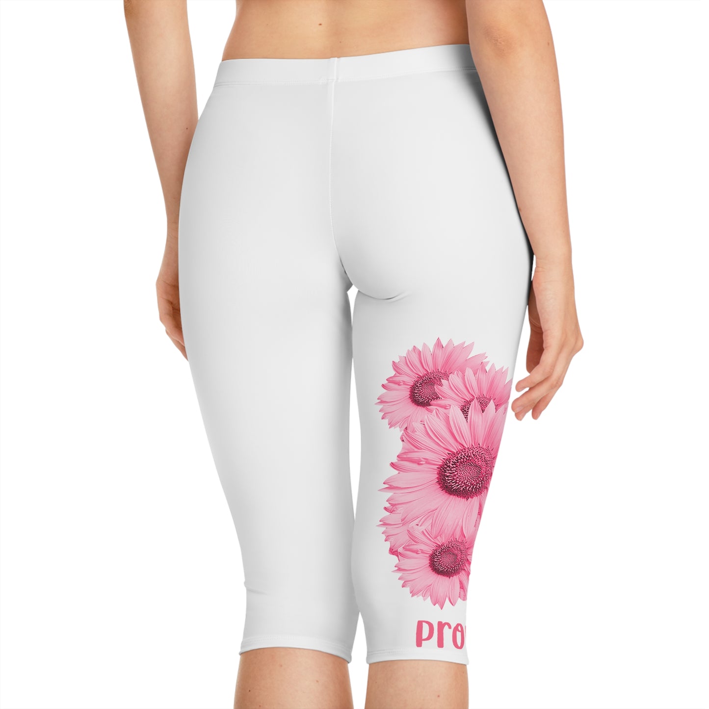 Inspirational Women’s Capri Leggings - Strength & Dignity Design