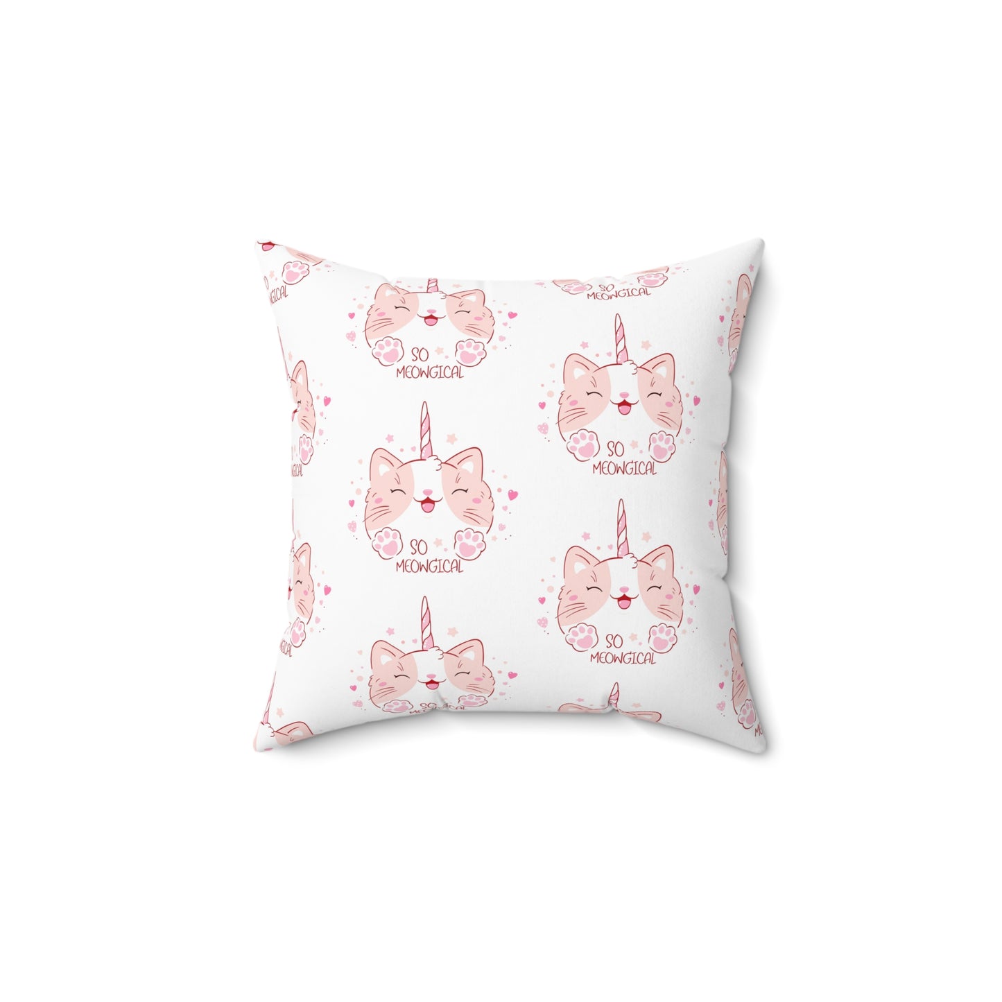 Whimsical Unicorn Cat Pillow | Cozy Home Decor for Cat Lovers | Cute Gift for Birthdays, Holidays, and Parties | Soft Accent Cushion, Cat