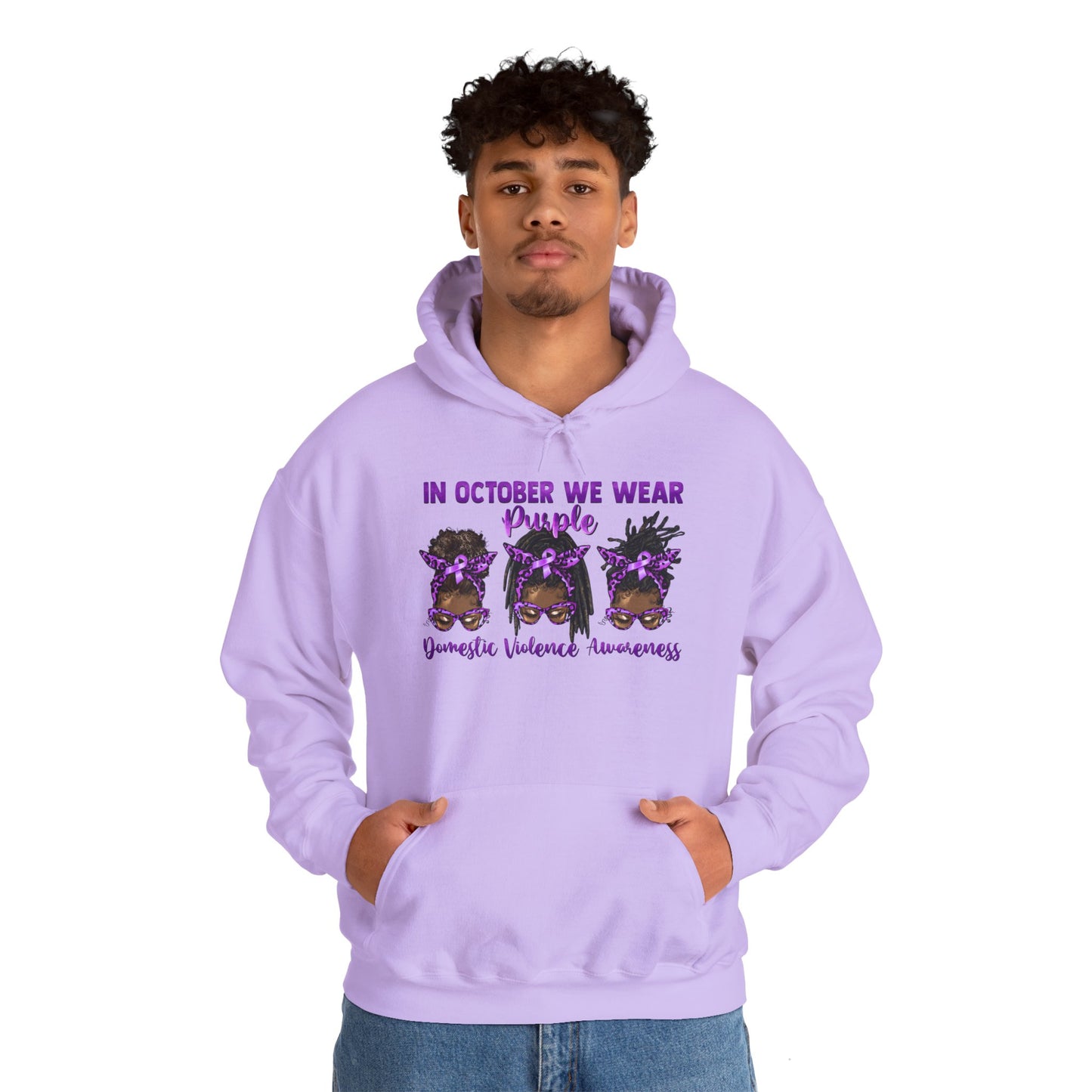 Purple Awareness Sweatshirt, Unisex Hoodie for Domestic Violence Awareness, October Awareness Month, Supportive Gift, Cozy Apparel,