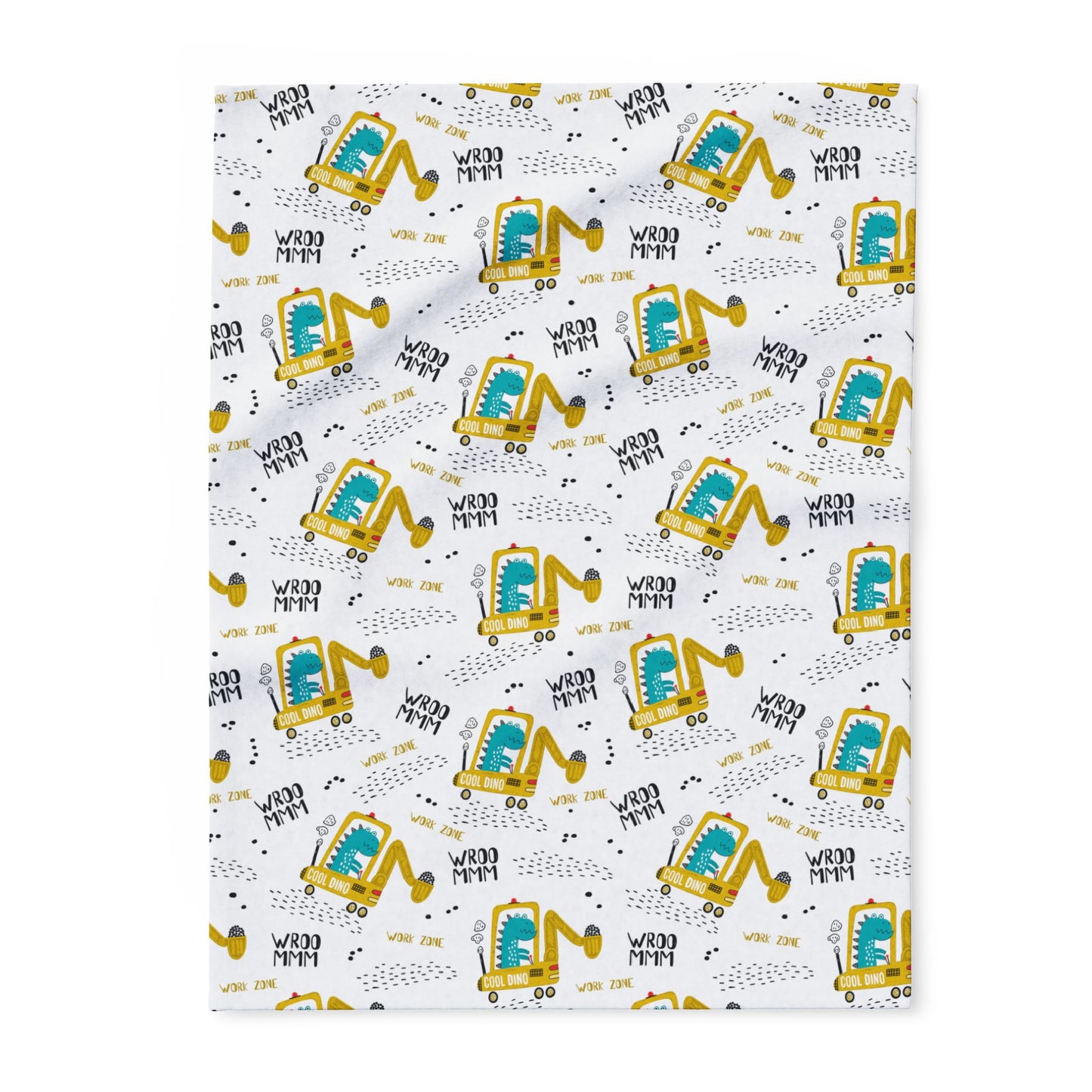 Construction Themed Arctic Fleece Blanket, Perfect for Kids' Rooms, Cozy Gift for Birthdays, Nursery Decor, Summer Nights