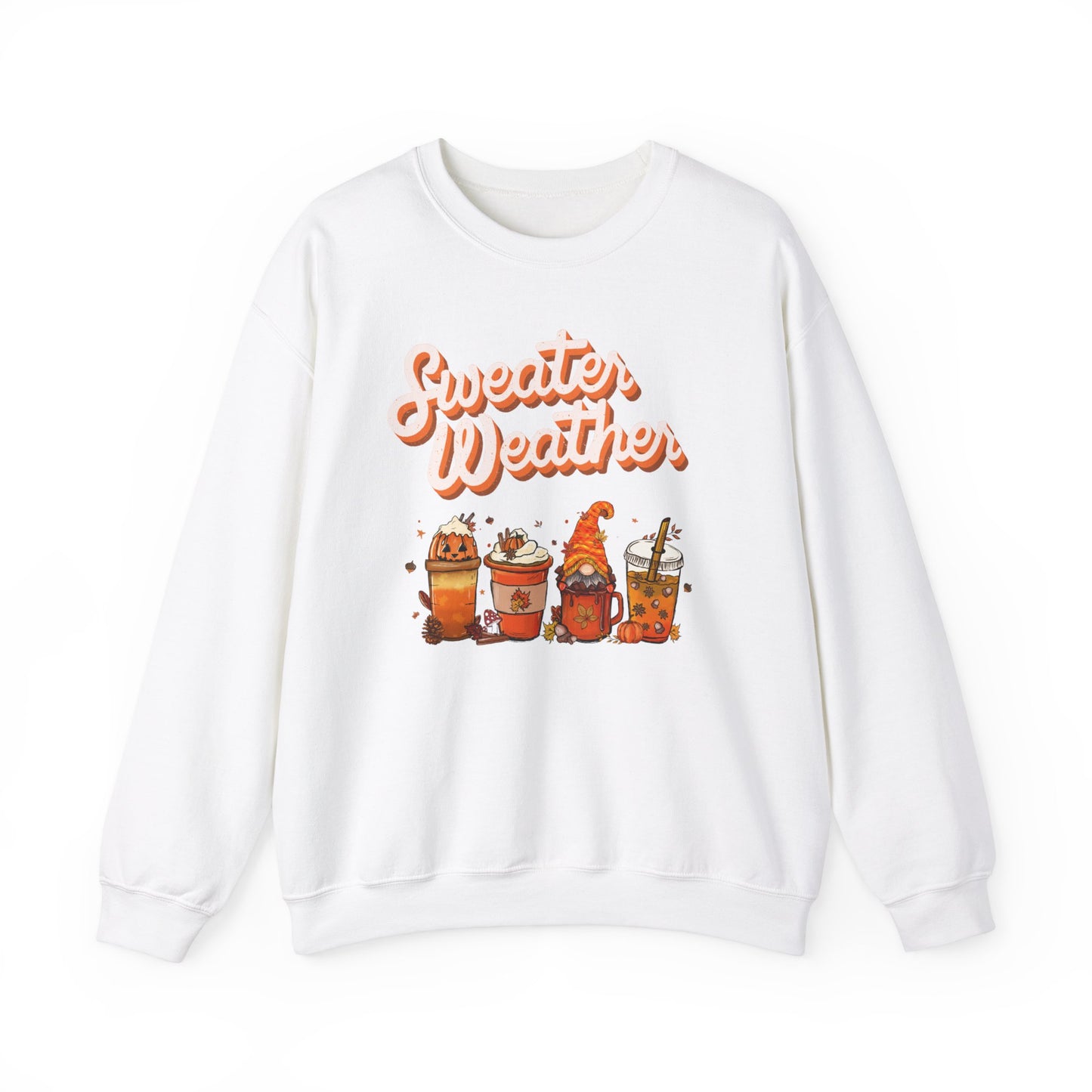 Cozy Crewneck Sweatshirt, Perfect for Fall, Sweater Weather Design, Unisex Apparel, Gift for Coffee Lovers, Autumn Vibes