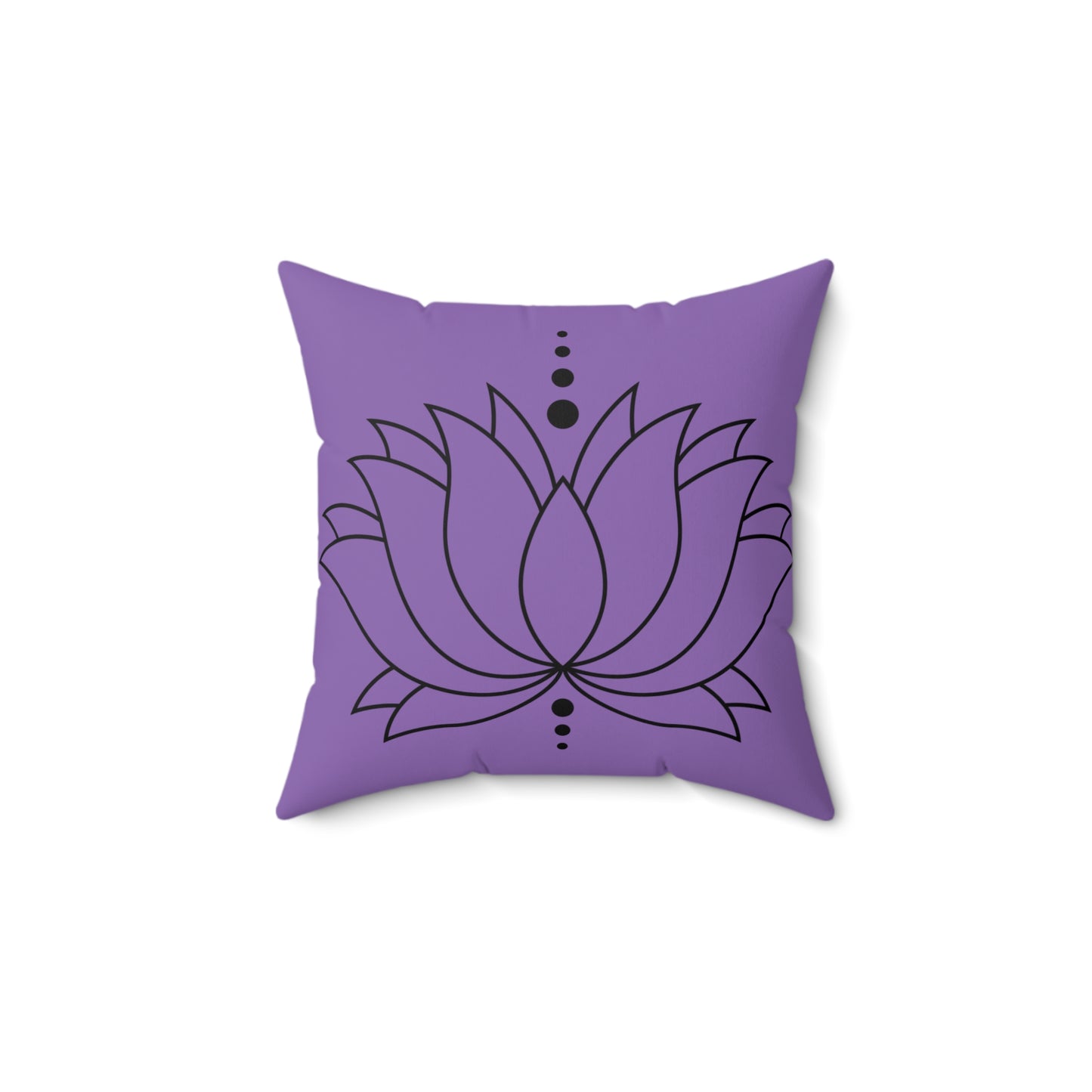 Purple Lotus 'Just Breathe' Pillow, Meditation Decor, Yoga Gift, Home Accent, Couch Cushion