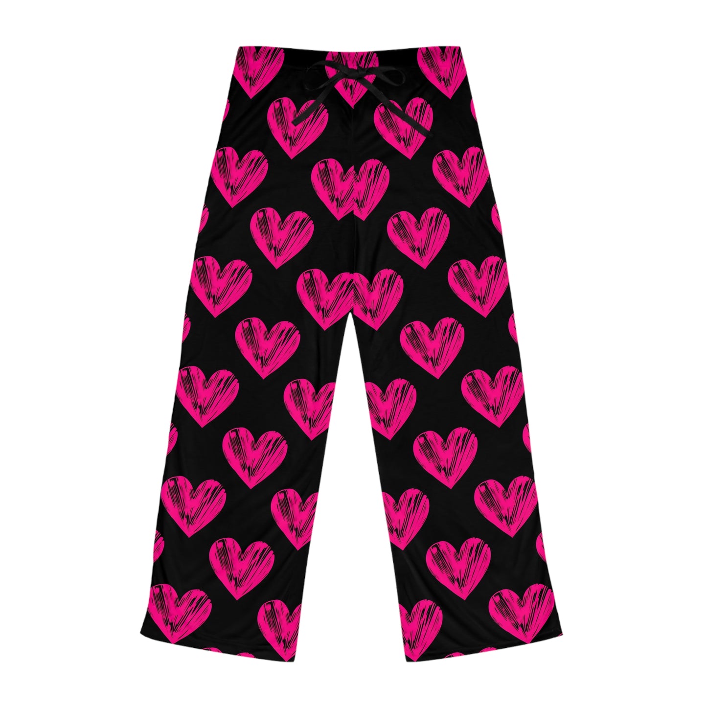 Cozy Heart Print Pajama Pants for Women - Perfect for Valentine's Day