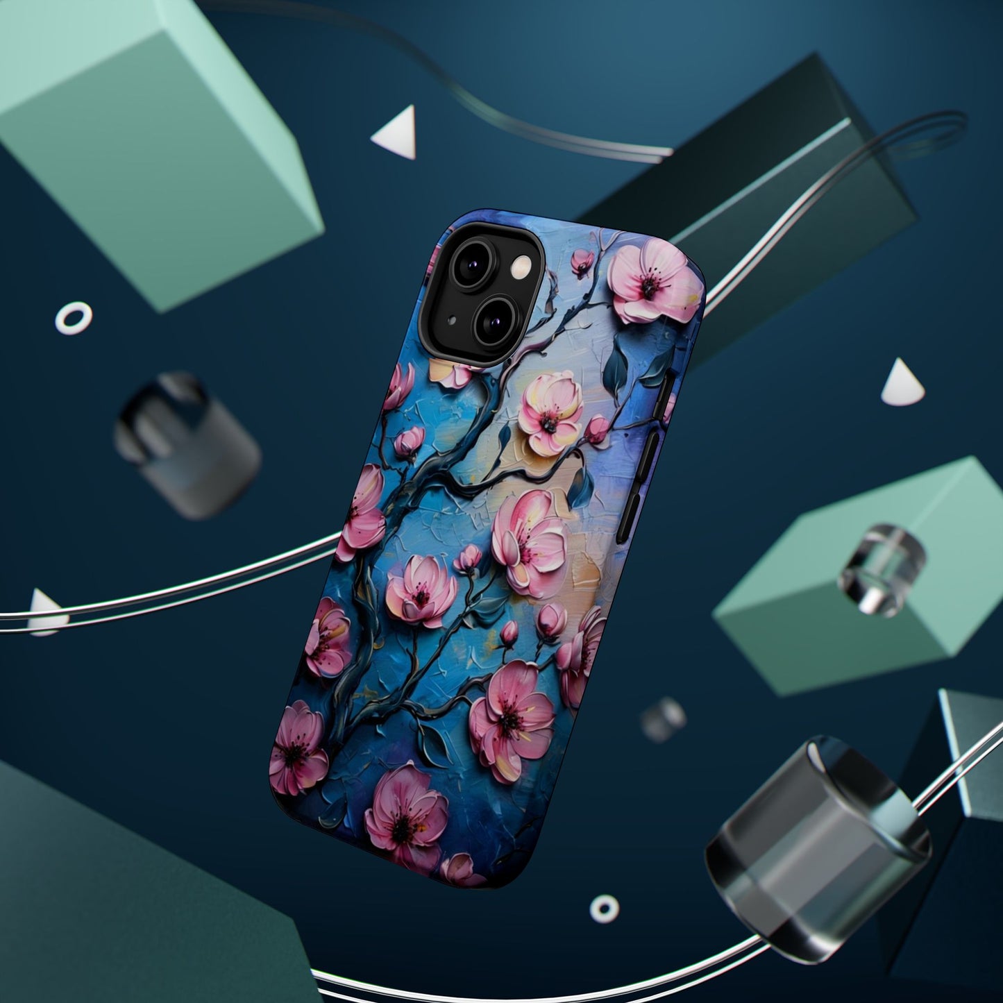 Floral Magnetic Tough Cases - Durable Phone Protection with Artistic Design, Phone Accessories, Gift for Her, Custom Cases,