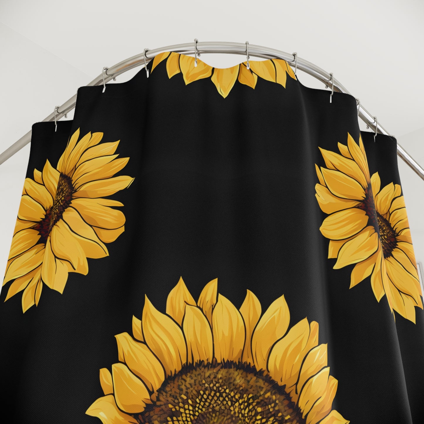 Sunflower Shower Curtain | Brighten Your Bathroom, Floral Decor, Gift for Flower Lovers, Summer Vibes, Home Makeover