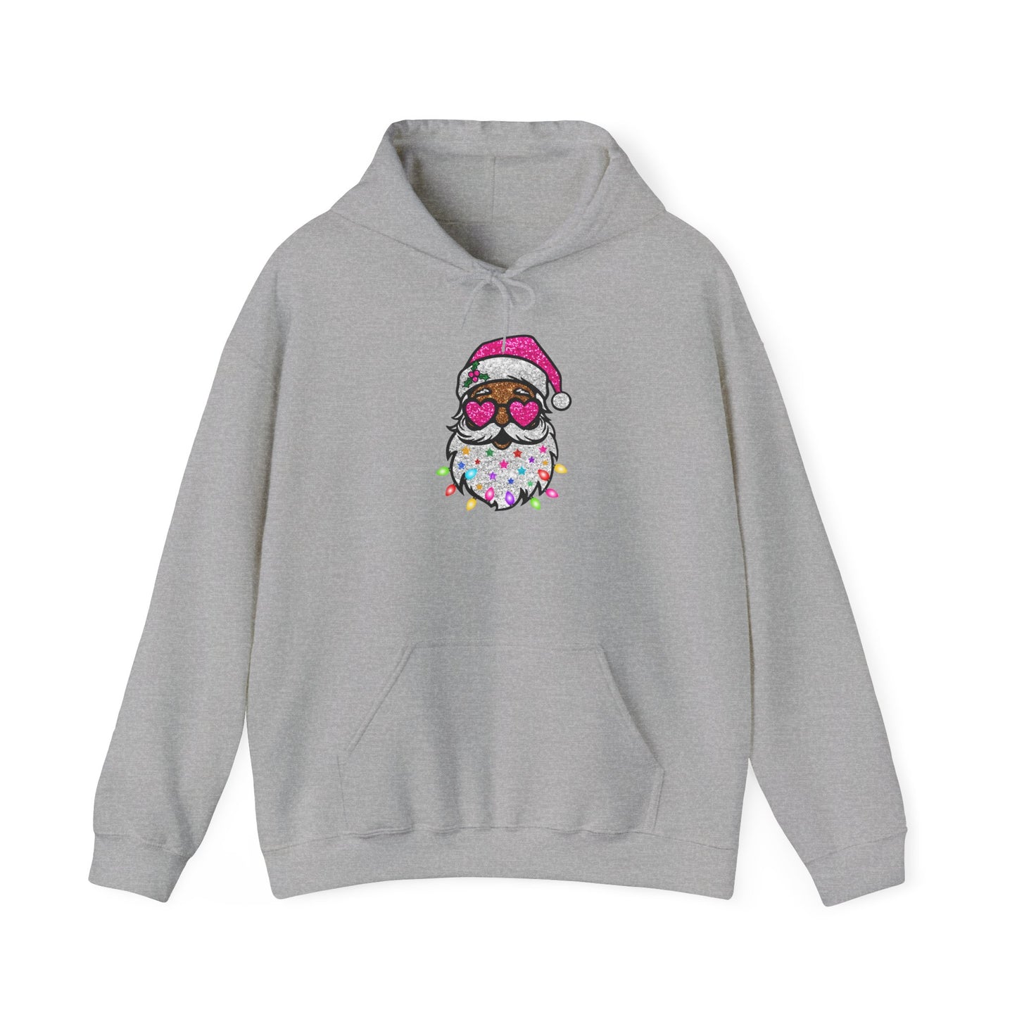 Festive Santa Owl Hoodie - Unisex Heavy Blend™ Sweatshirt for Holiday Cheer