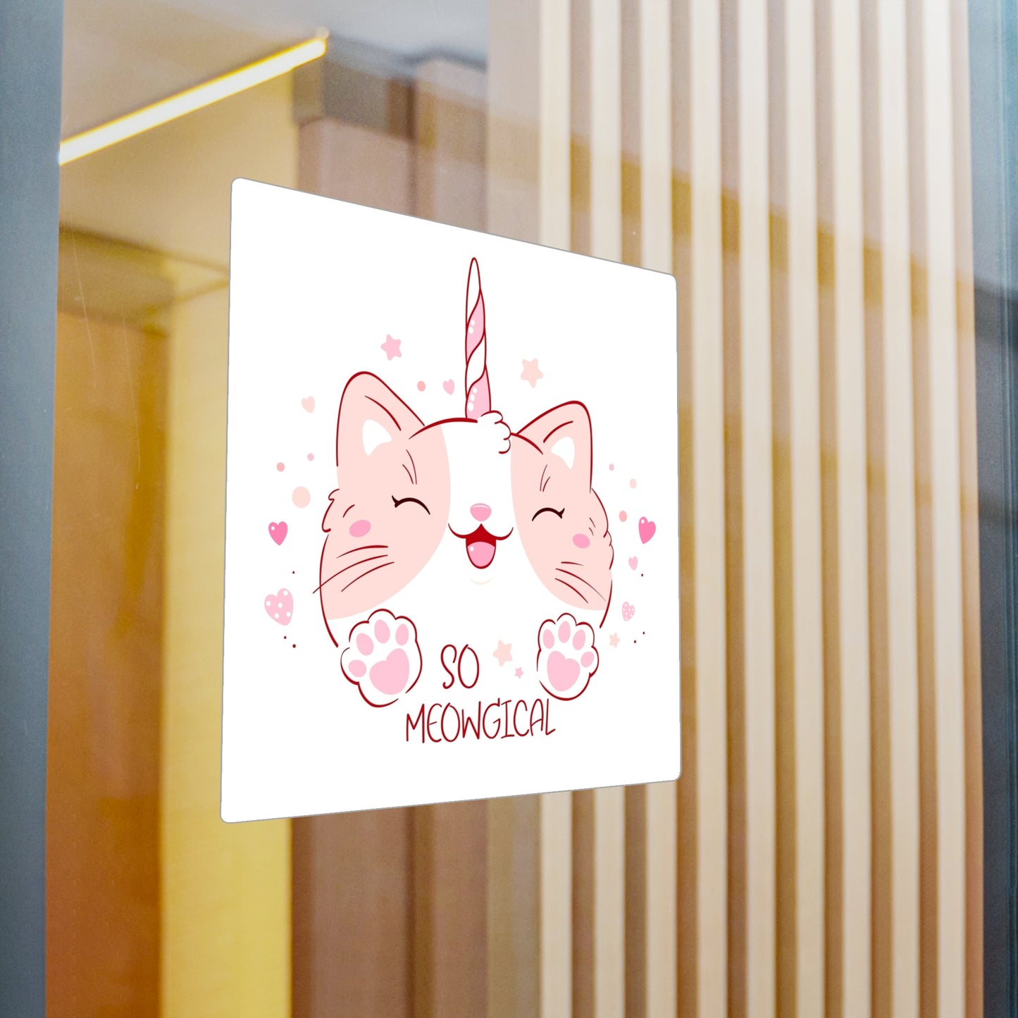 So Meowgical Cat Vinyl Decals - Cute Unicorn Kitty Stickers for Cat Lovers