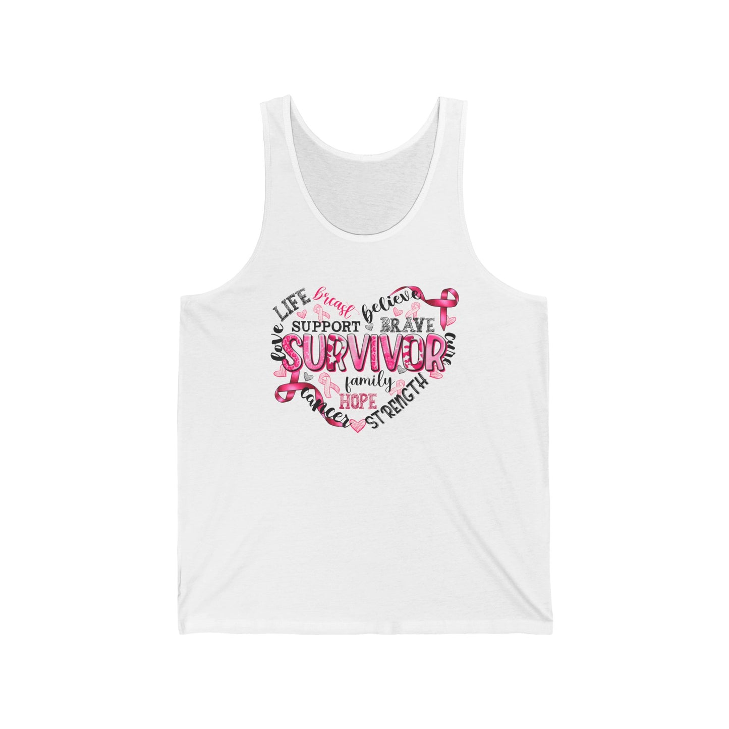 Survivor Support Unisex Jersey Tank | Strength & Hope Awareness