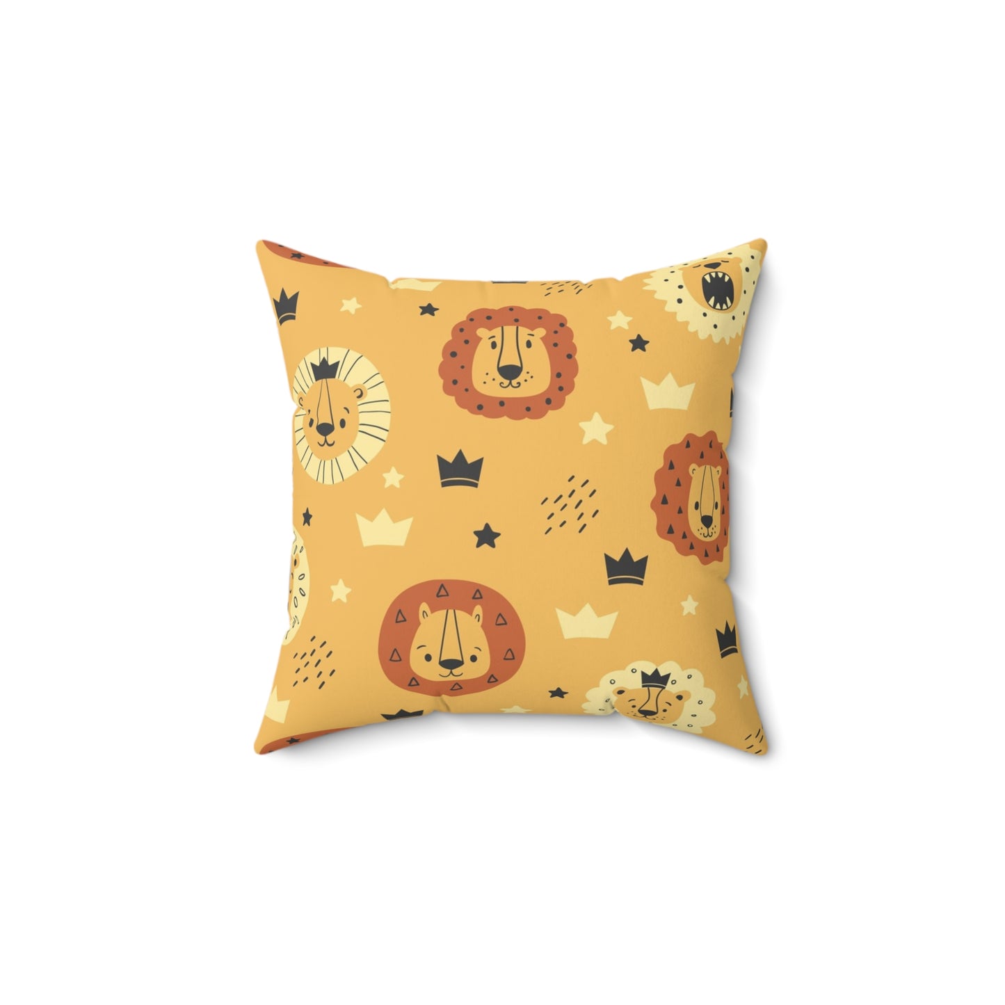 Playful Lion Décor Pillow - Nursery Cushion, Kids Room Decoration, Baby Shower Gift, Playroom Accent, Animal Print Cushion