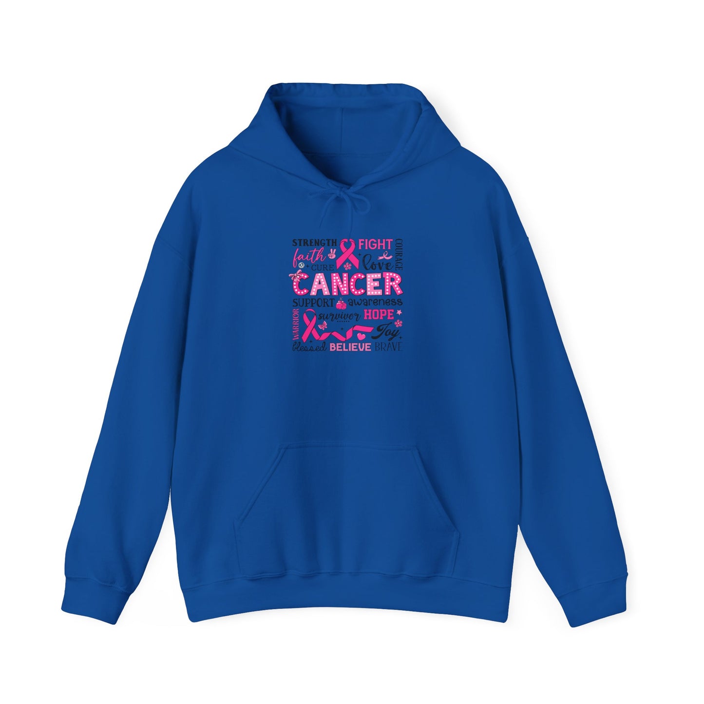 Inspirational Cancer Awareness Hoodie, Comfort wear, Supportive gift, Unisex sweatshirt, Fight against cancer