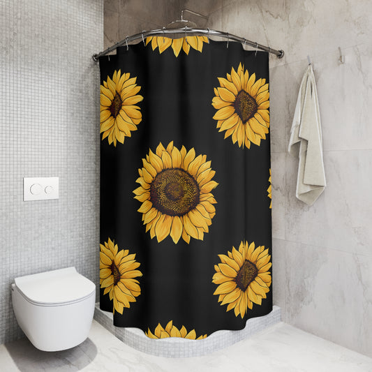 Sunflower Shower Curtain | Brighten Your Bathroom, Floral Decor, Gift for Flower Lovers, Summer Vibes, Home Makeover