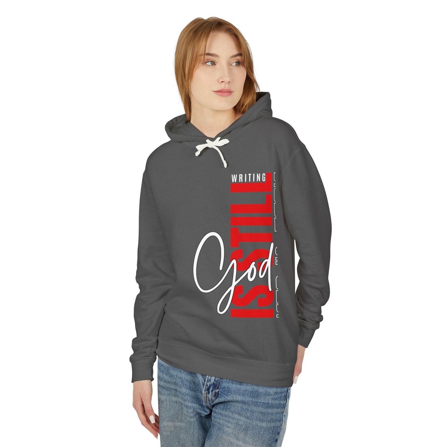 Inspirational Unisex Lightweight Hooded Sweatshirt - Faith, God, Writing, Casual Wear, Christian Gifts, Cozy Hoodie