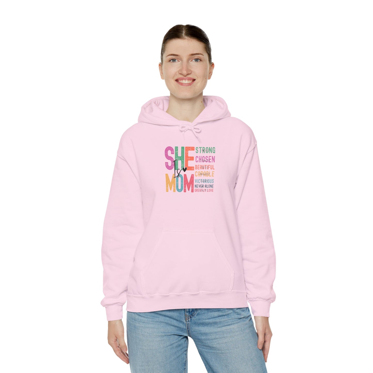 Empowering Mom Hoodie, Strong Mom Sweatshirt, Inspirational Gift for Moms, Cozy Hooded Sweatshirt, Mother's Day Apparel