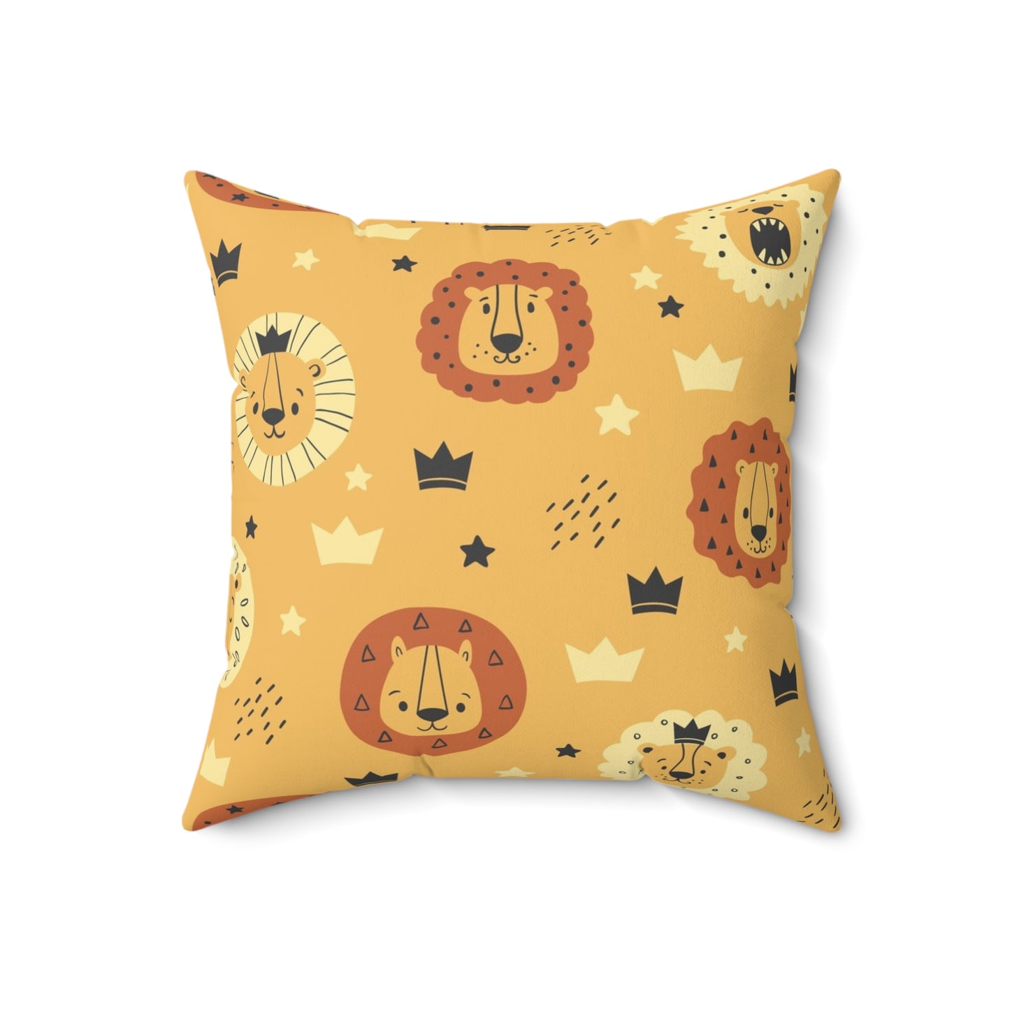 Playful Lion Décor Pillow - Nursery Cushion, Kids Room Decoration, Baby Shower Gift, Playroom Accent, Animal Print Cushion