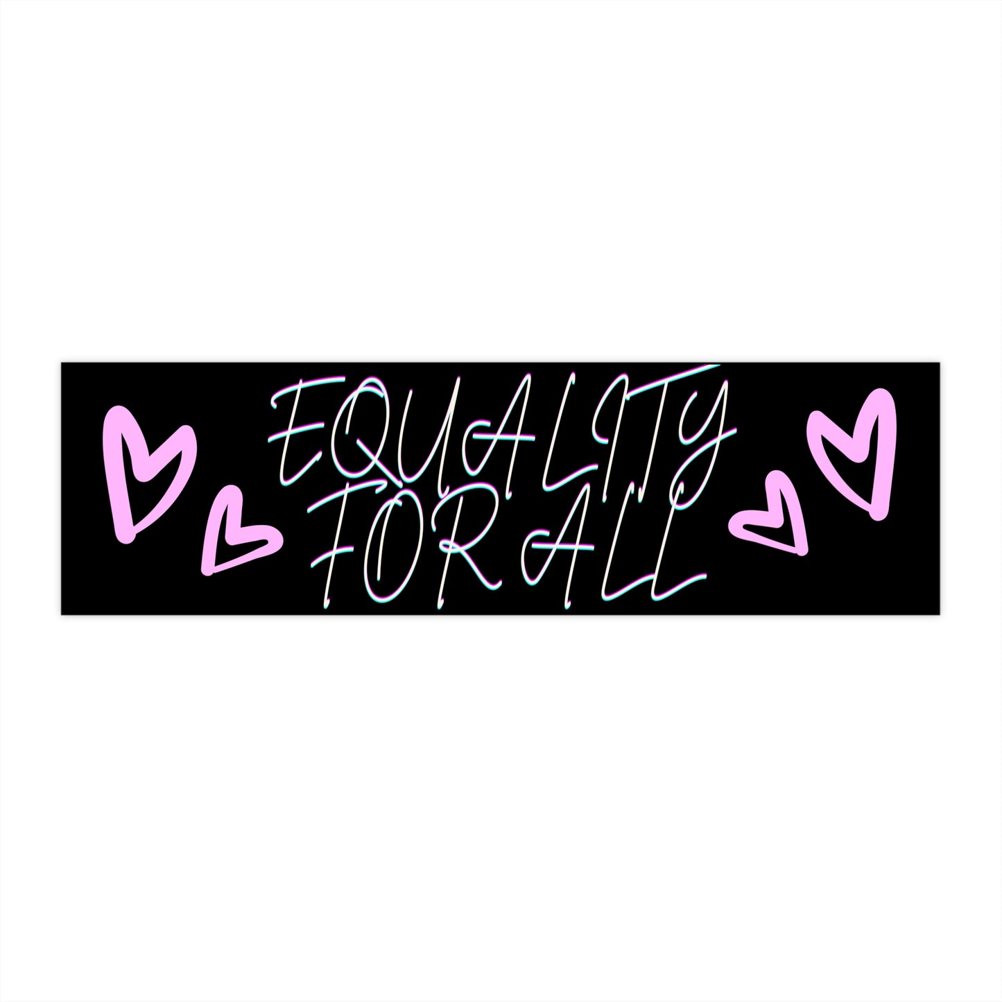 Equality for All Bumper Stickers, Car Decor, LGBTQ+ Pride, Equality Advocacy, Gift for Social Activists, Road Trip Essentials