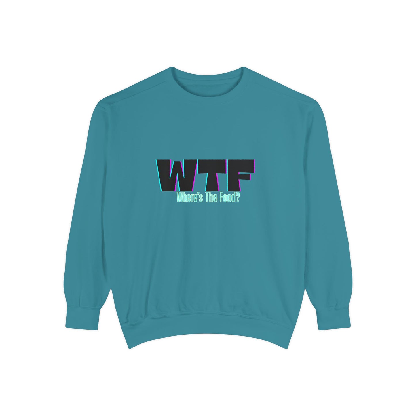 WTF Food Sweatshirt | Funny Gift for Food Lovers, Unisex Comfortable Crewneck, Foodie Apparel, Casual Wear, Unique Humor, Comfortable