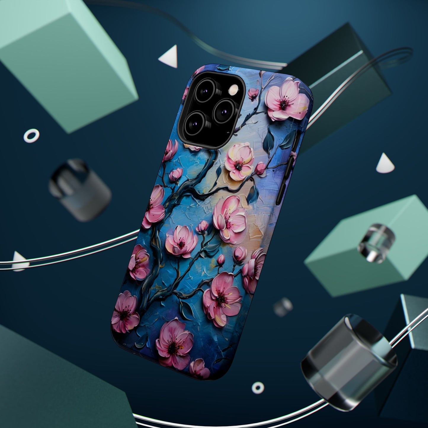 Floral Magnetic Tough Cases - Durable Phone Protection with Artistic Design, Phone Accessories, Gift for Her, Custom Cases,