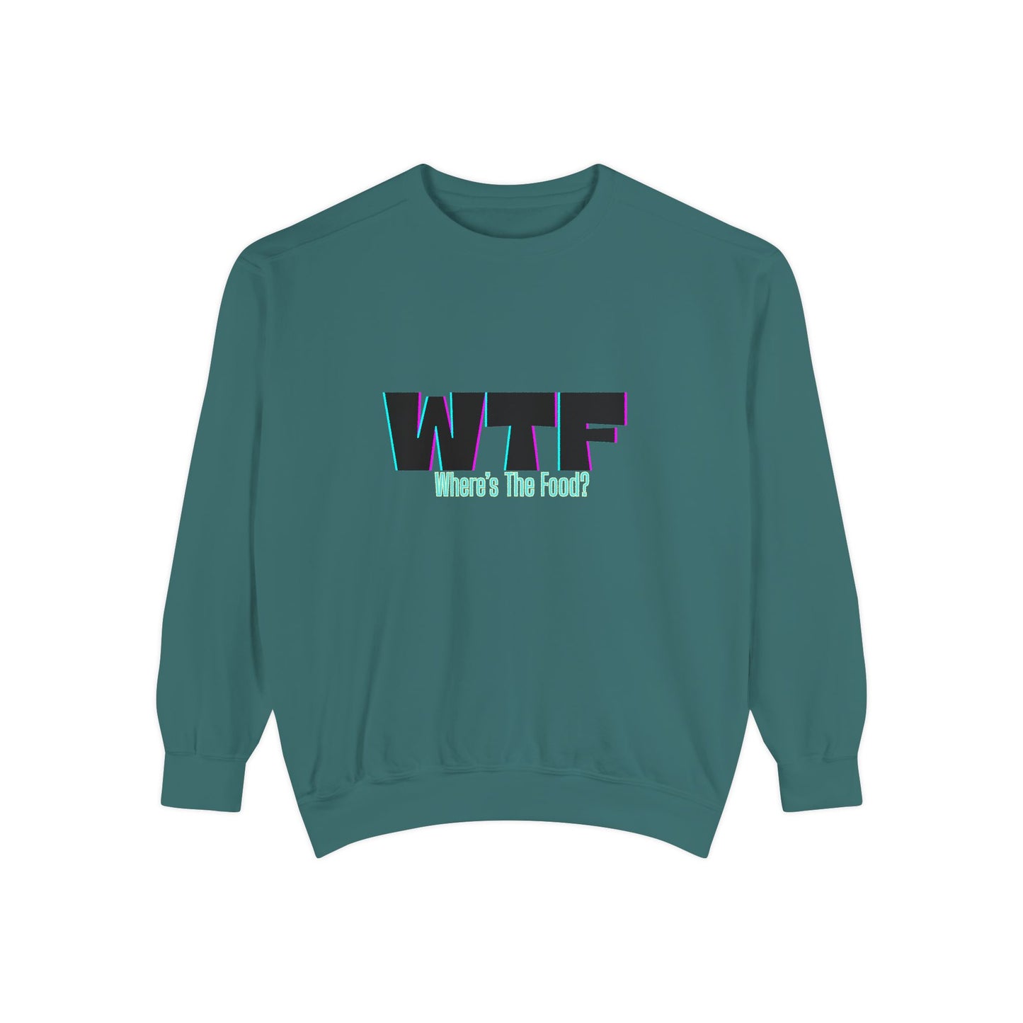 WTF Food Sweatshirt | Funny Gift for Food Lovers, Unisex Comfortable Crewneck, Foodie Apparel, Casual Wear, Unique Humor, Comfortable