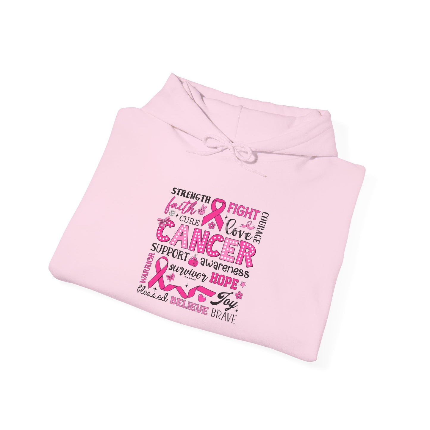 Inspirational Cancer Awareness Hoodie, Comfort wear, Supportive gift, Unisex sweatshirt, Fight against cancer