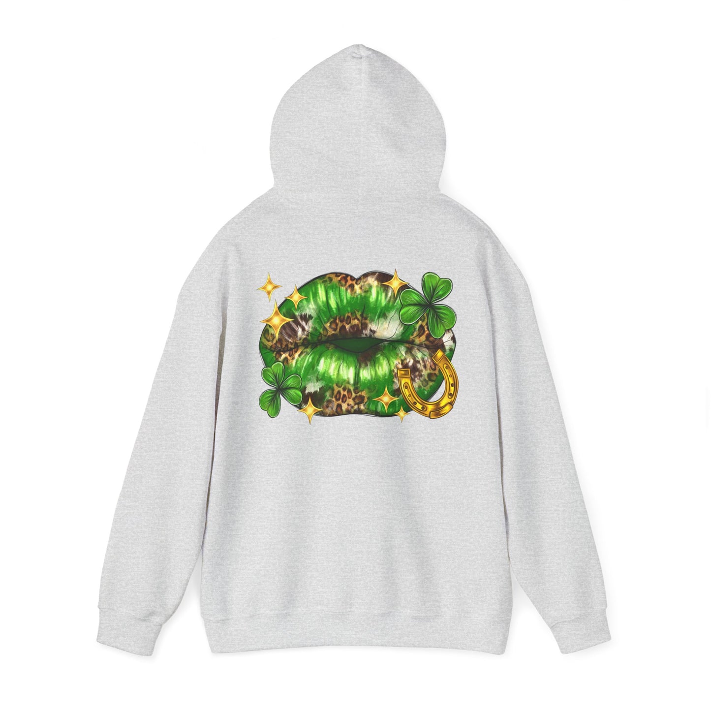 St. Patrick's Day Kiss Sweatshirt, Unisex Hooded Sweatshirt, Cute Irish Sweatshirt, Party Hoodie, Shamrock Sweatshirt