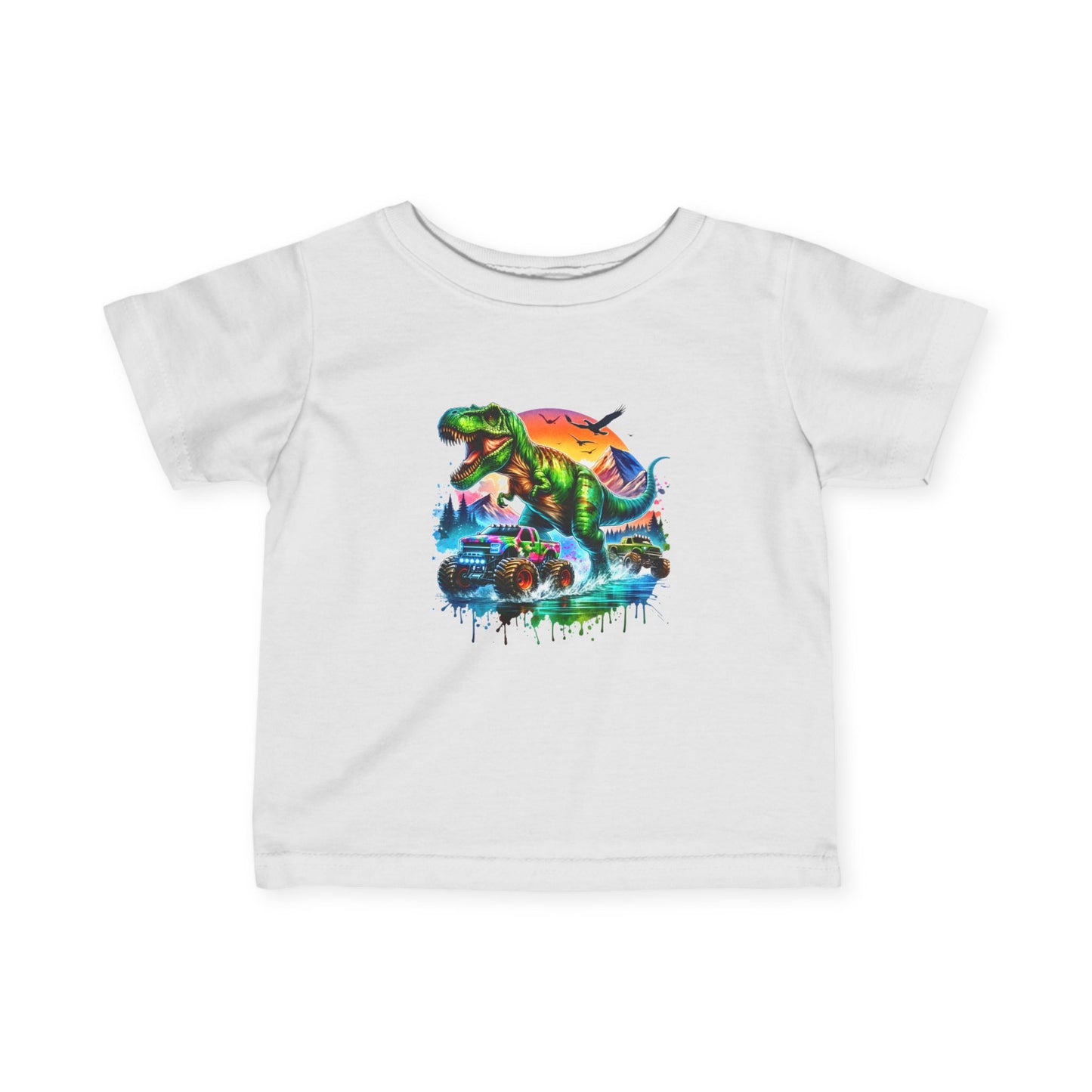 Infant Tee, Dinosaur Adventure Kids Shirt, Cute Toddler Tee, Prehistoric Dino Art, Gift for Baby Showers and Birthdays, Fun Baby Outfit