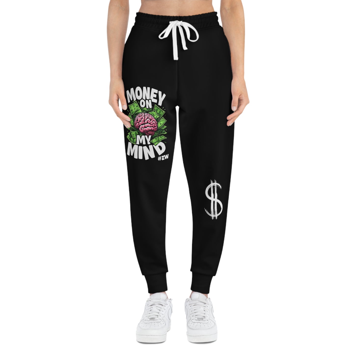 Money Lover Athletic Joggers, Street Wear, Custom Design, Jogging Pants, Workout Sweatpants, Fashion Apparel