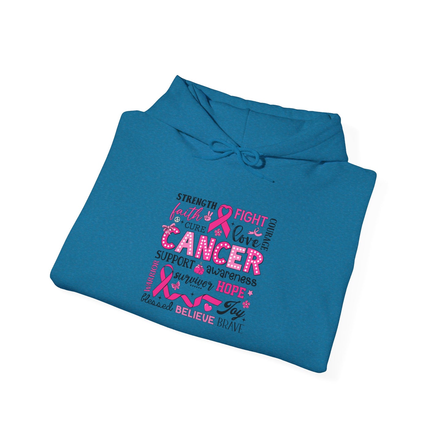 Inspirational Cancer Awareness Hoodie, Comfort wear, Supportive gift, Unisex sweatshirt, Fight against cancer