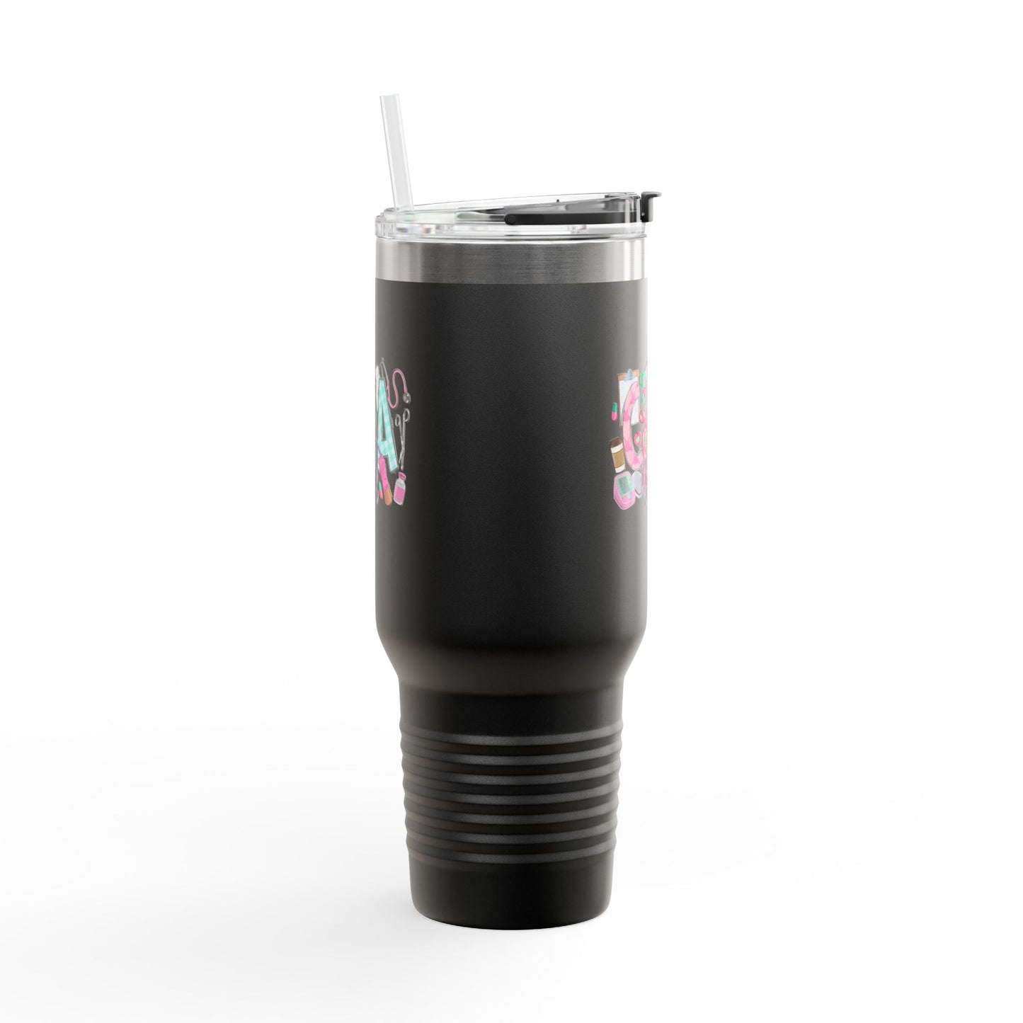 Travel Mug, 40oz 'Glam Life' Design for Medical Professionals, CNA Life