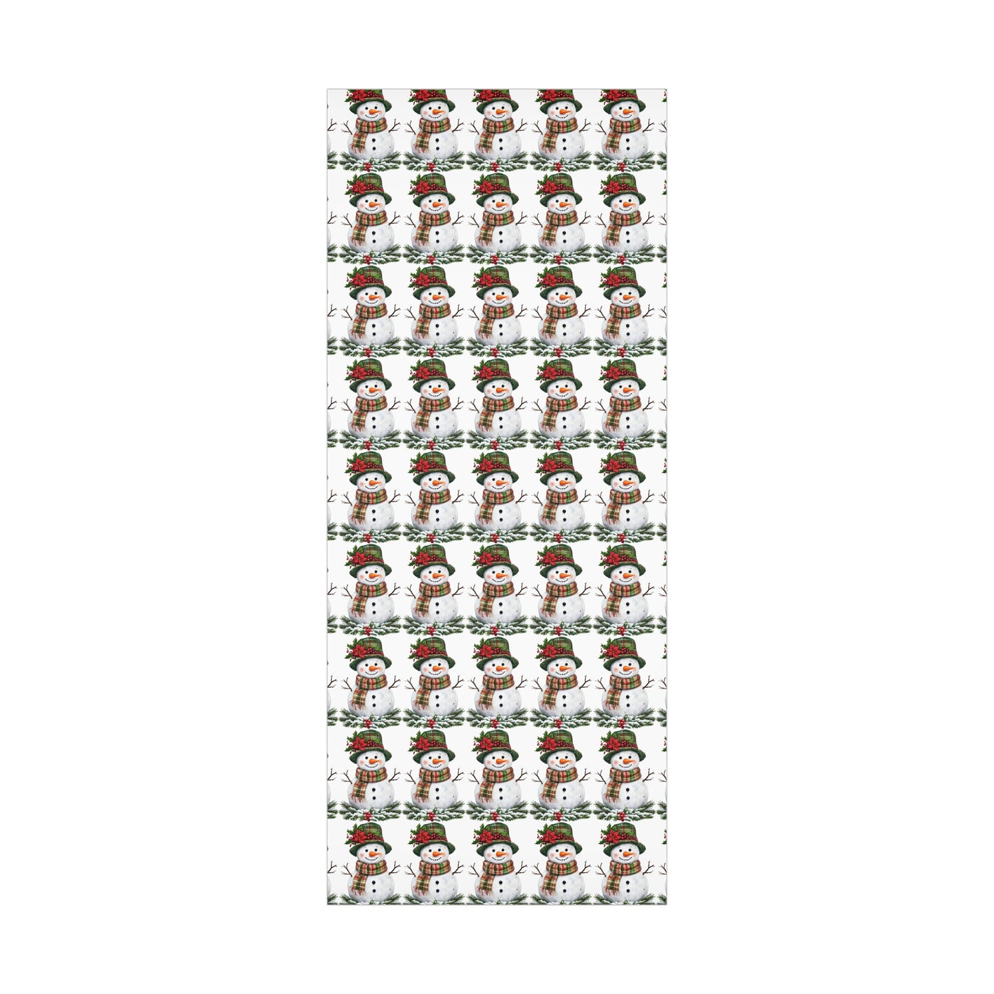 Christmas Gift Wrap Papers - Festive Snowman Design