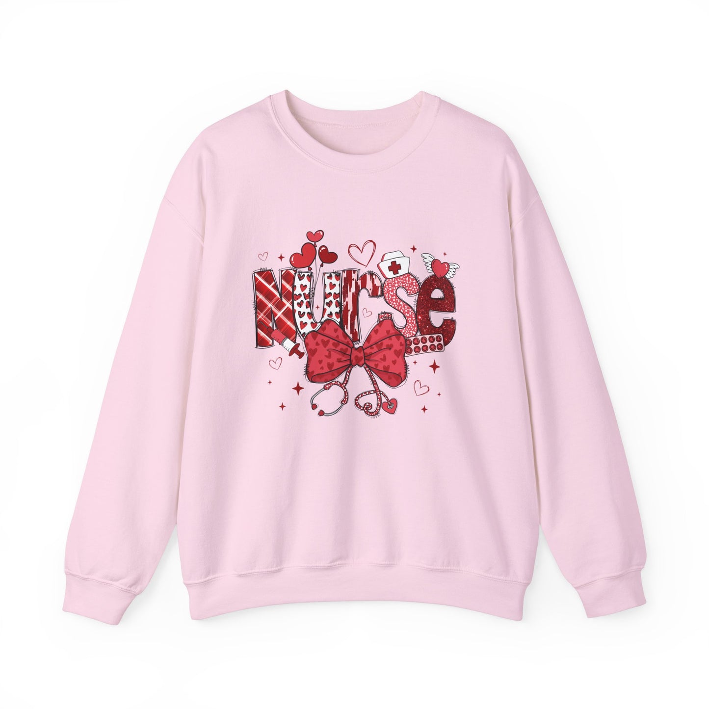 Heartfelt Nurse Crewneck Sweatshirt - Cute Gift for Nurses