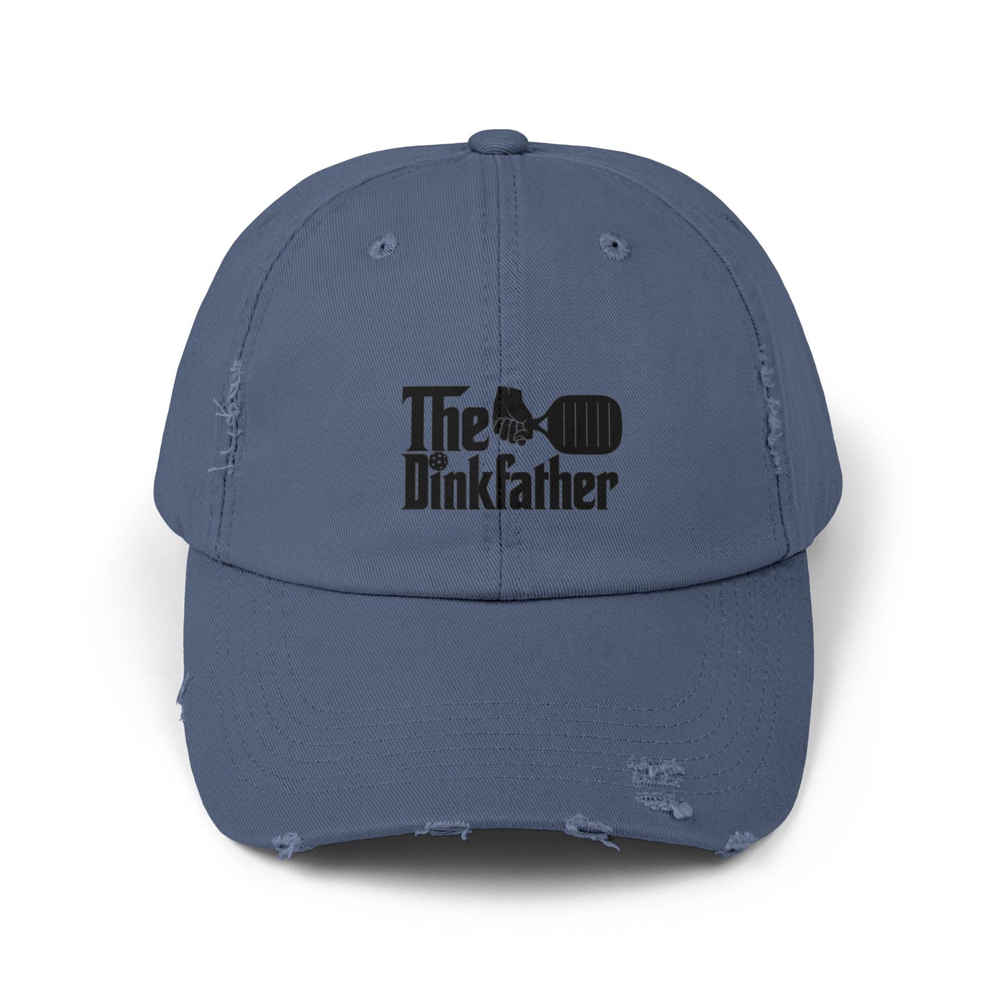 The Dinkfather Distressed Cap, Trendy Casual Hat, Gift for Dad, Birthday Present, Outdoor Accessory, Unisex Fashion