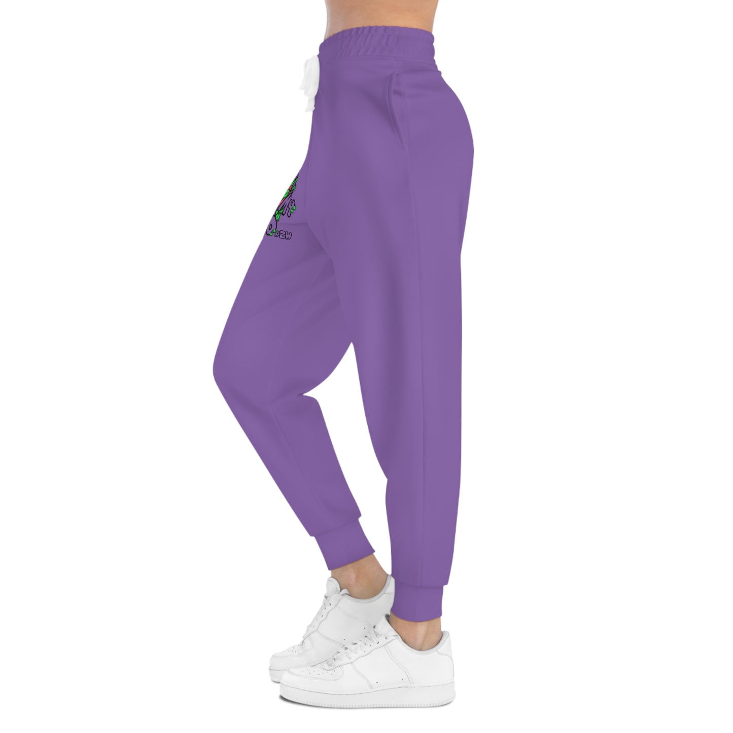 Money on My Mind Athletic Joggers - Unisex Purple Streetwear Sweatpants, Comfortable Lounge Pants, Jogging Bottoms, Workout Trousers,