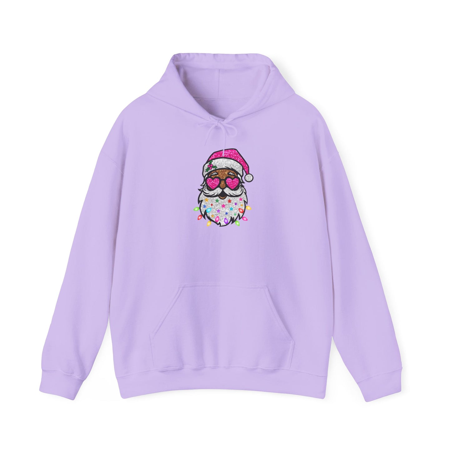 Festive Santa Owl Hoodie - Unisex Heavy Blend™ Sweatshirt for Holiday Cheer