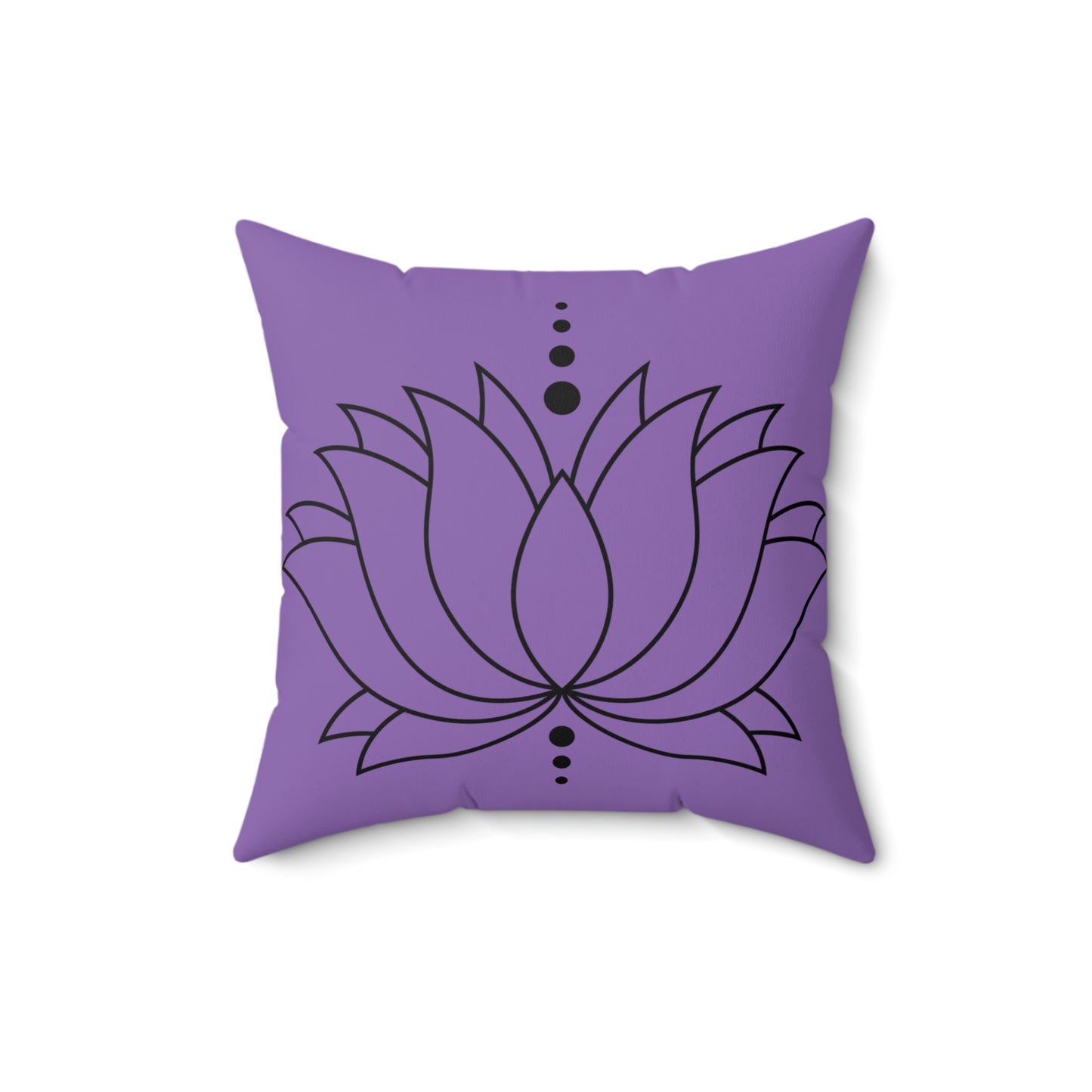 Purple Lotus 'Just Breathe' Pillow, Meditation Decor, Yoga Gift, Home Accent, Couch Cushion