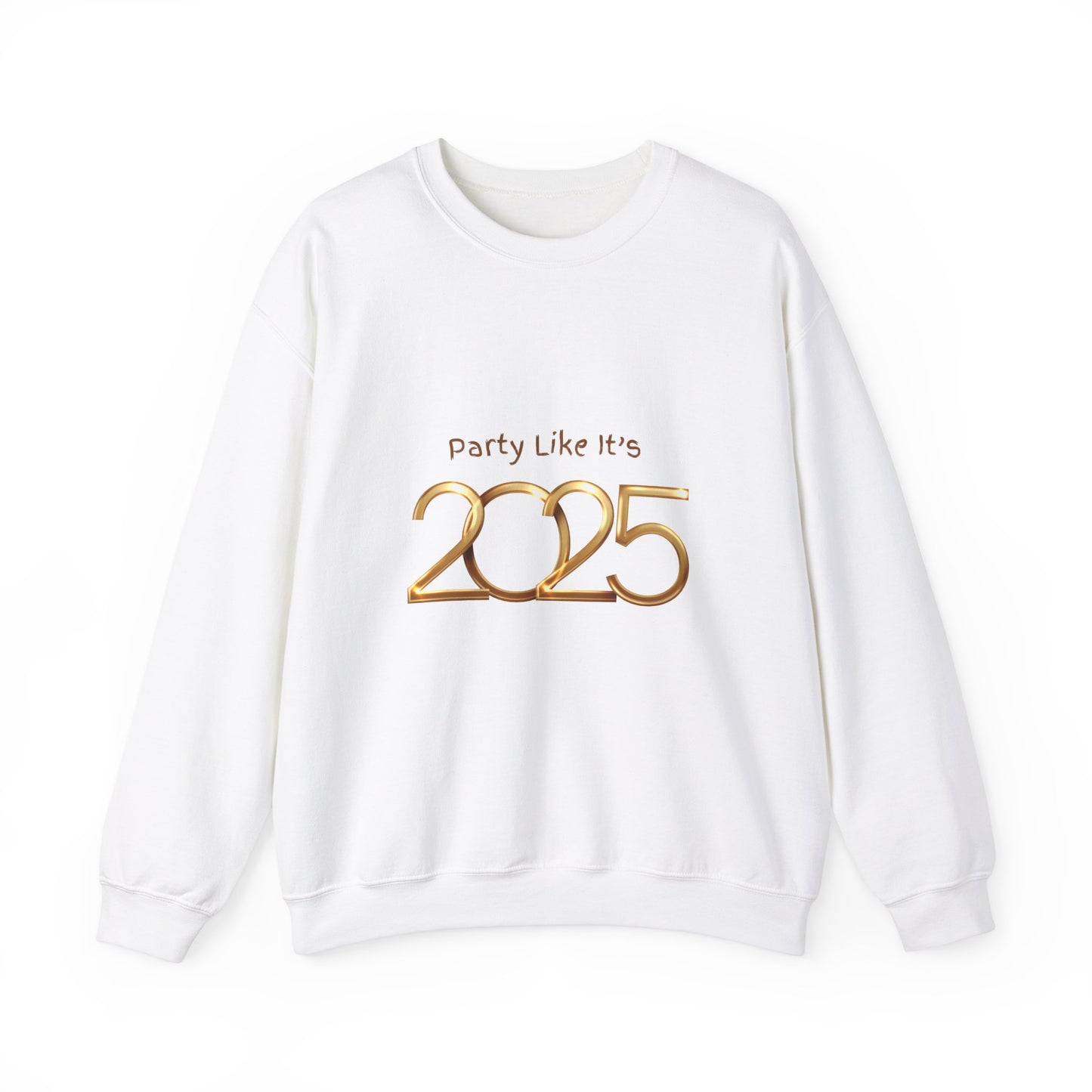 Party Like It's 2025 Crewneck Sweatshirt - Unisex Birthday Party Casual Gift Sweatshirt, Friends, Celebration