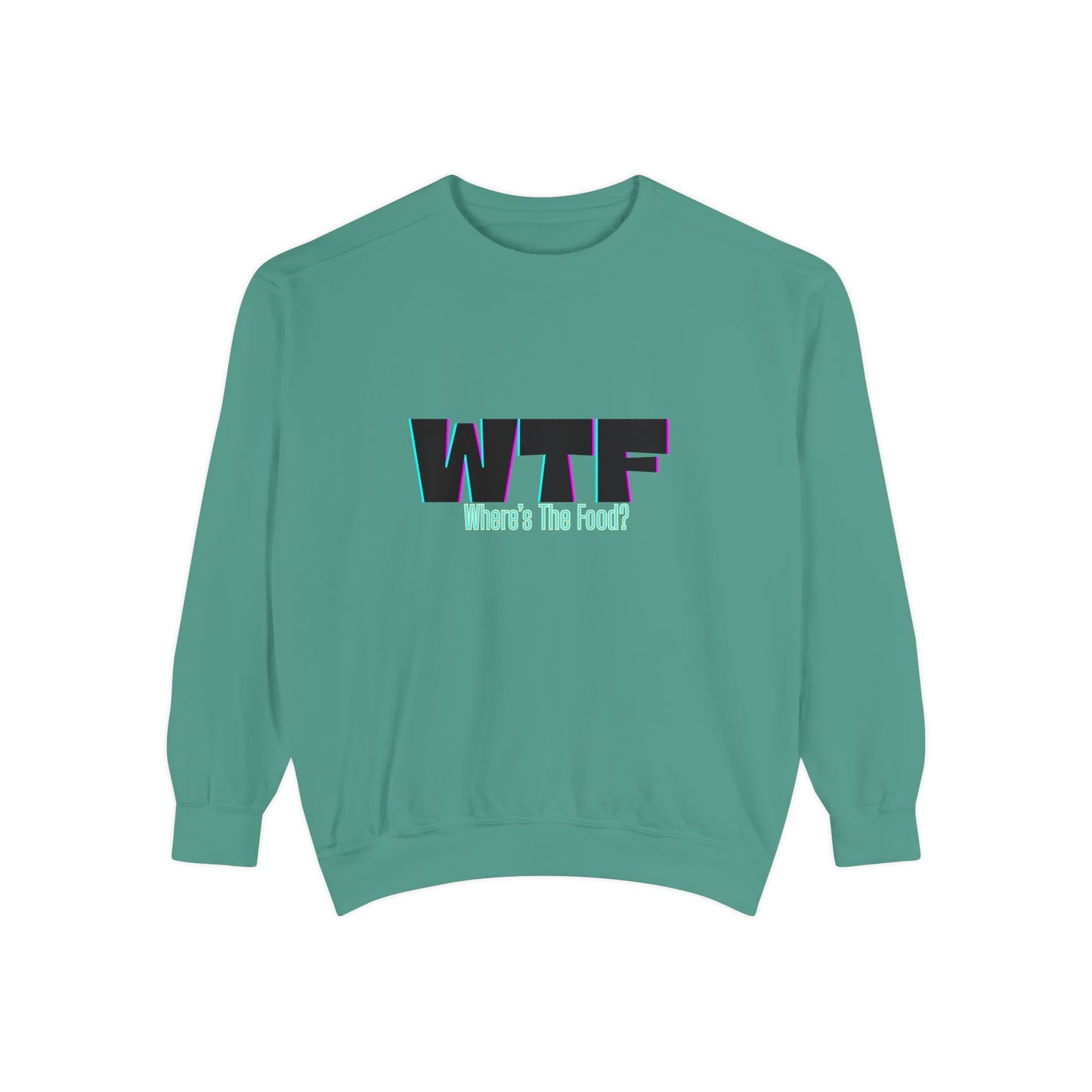 WTF Food Sweatshirt | Funny Gift for Food Lovers, Unisex Comfortable Crewneck, Foodie Apparel, Casual Wear, Unique Humor, Comfortable