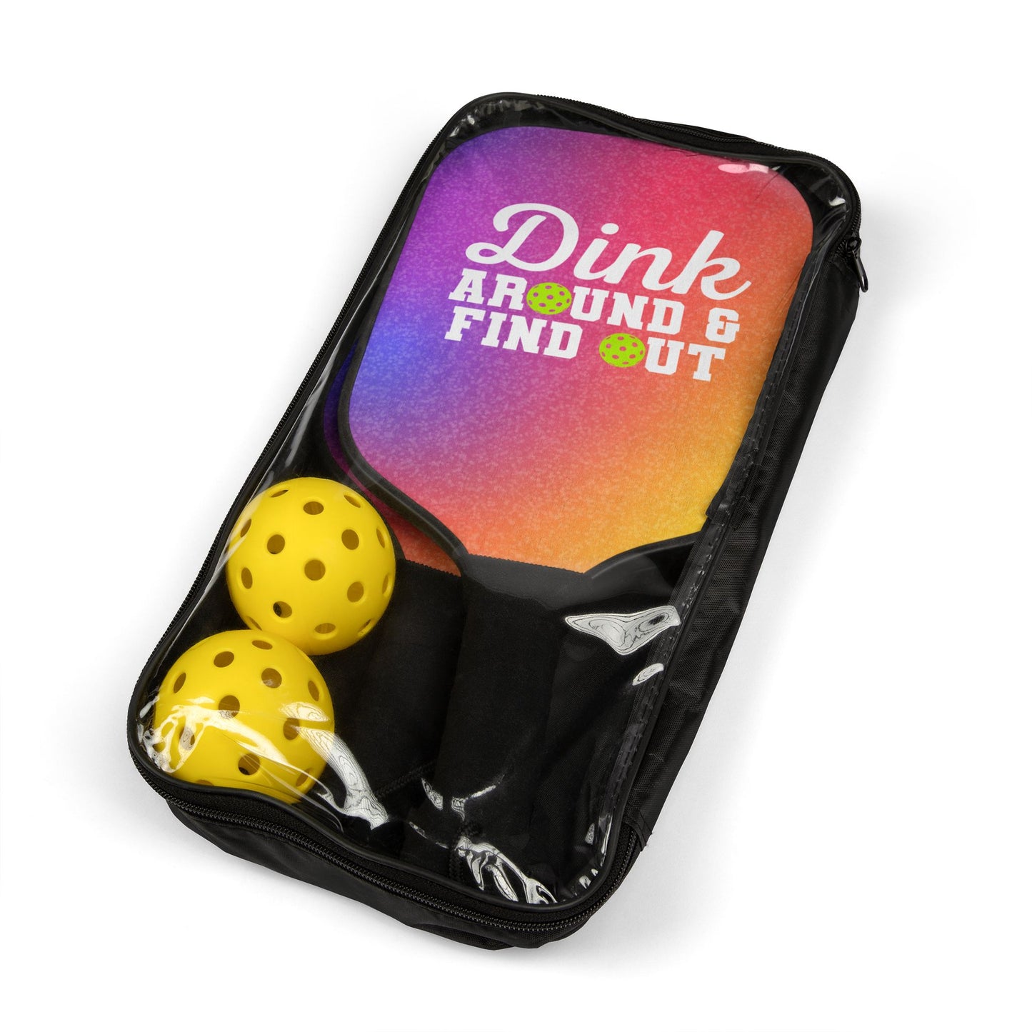 Pickleball Paddle Set - Dink Around & Find Out, Fun Sports Gift, Outdoor Entertainment, Active Lifestyle, Kids and Adults