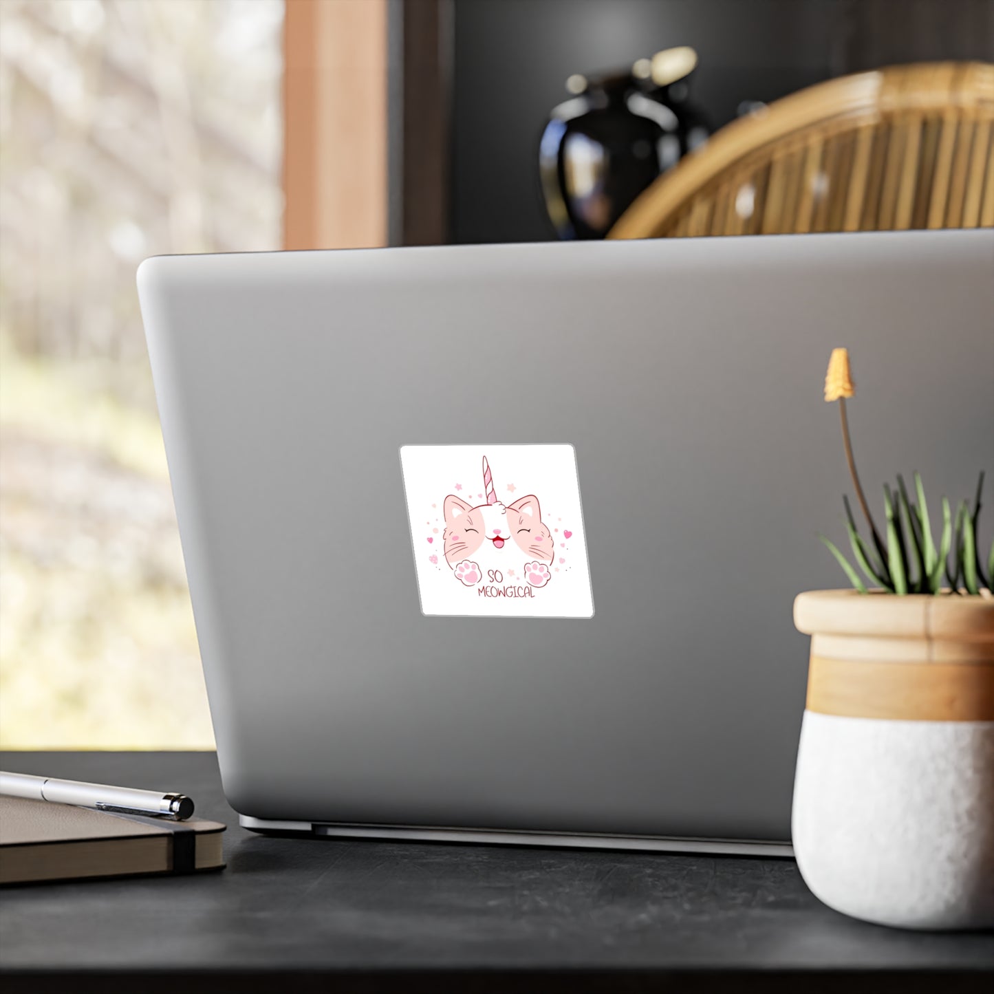 So Meowgical Cat Vinyl Decals - Cute Unicorn Kitty Stickers for Cat Lovers