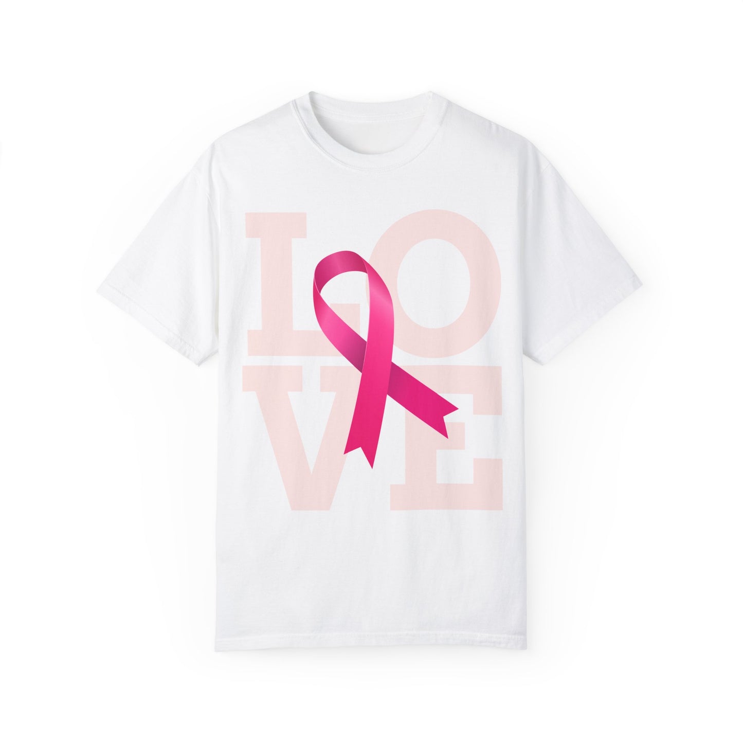 Love Ribbon Unisex T-Shirt - Support Breast Cancer Awareness